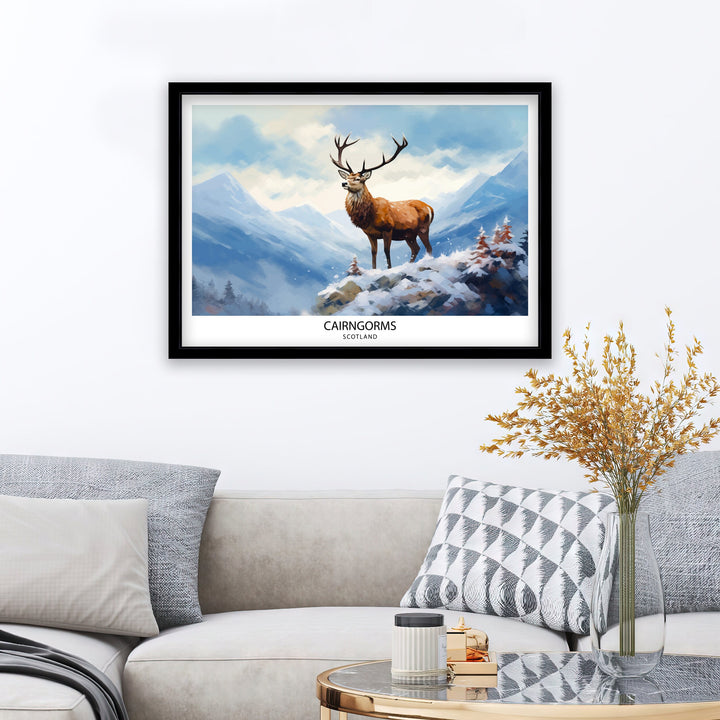 Cairngorms National Park Travel Print National Park Scotland Cairngorms Print Travel Poster Scottish Highlands Cairngorms Poster