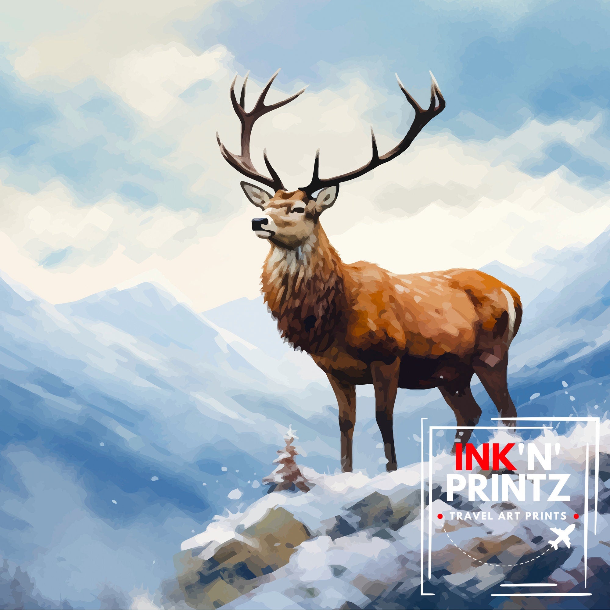 Cairngorms National Park Travel Print National Park Scotland Cairngorms Print Travel Poster Scottish Highlands Cairngorms Poster