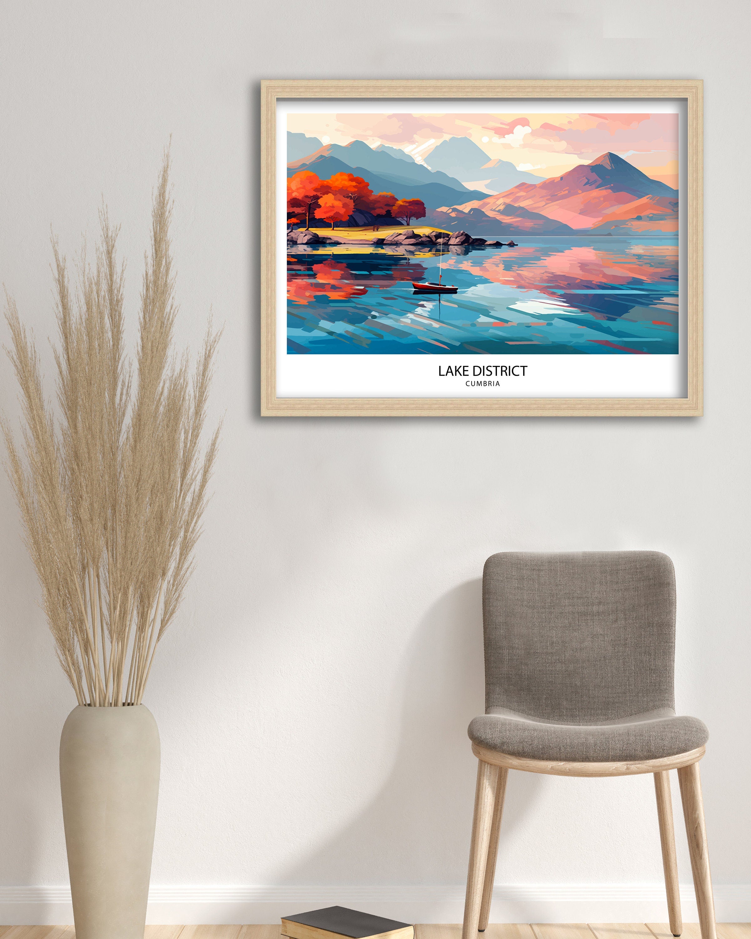Lake District Travel Print | Lake District Print | Lake District Art | Lake District Poster | The Lake District | Travel Print