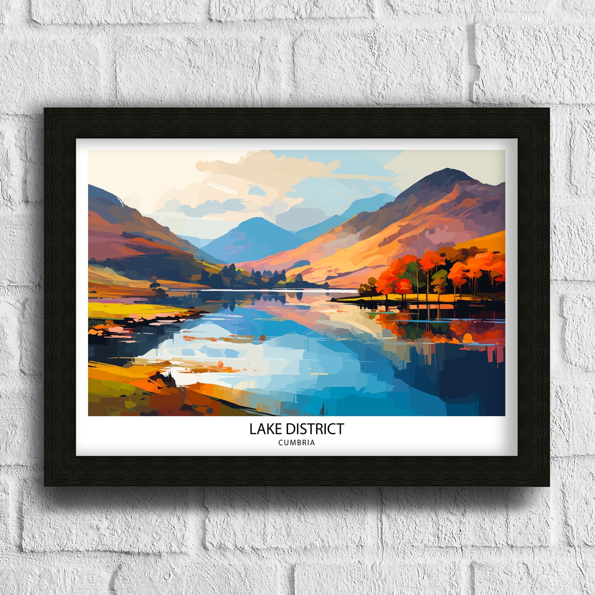 Lake District Travel Print | Lake District Print | Lake District Art | Lake District Poster | The Lake District | Travel Print