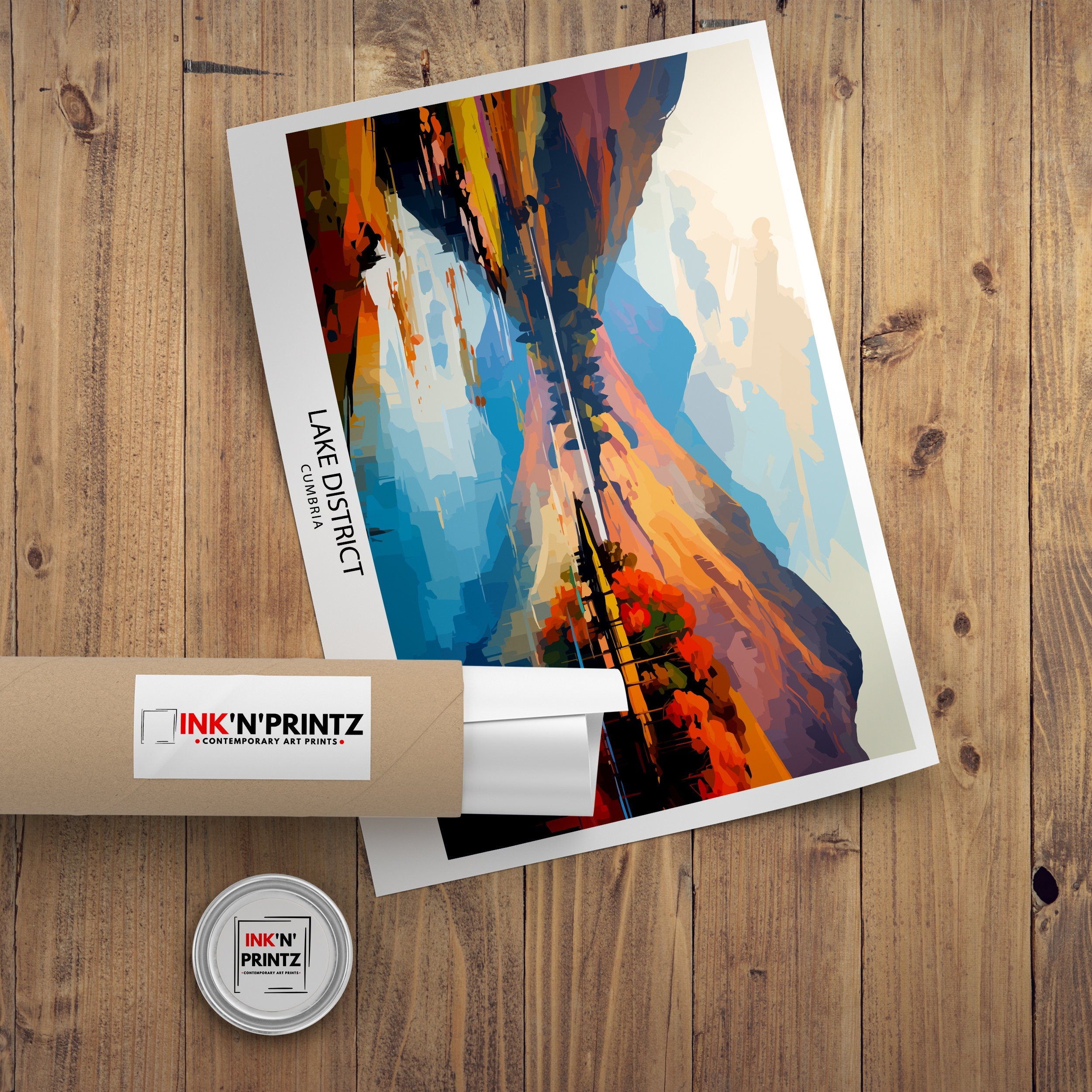 Lake District Travel Print | Lake District Print | Lake District Art | Lake District Poster | The Lake District | Travel Print