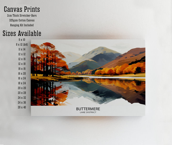 Buttermere Lake District Travel Poster Buttermere