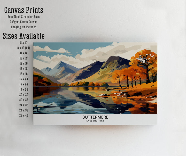 Buttermere Lake District Travel Poster Buttermere