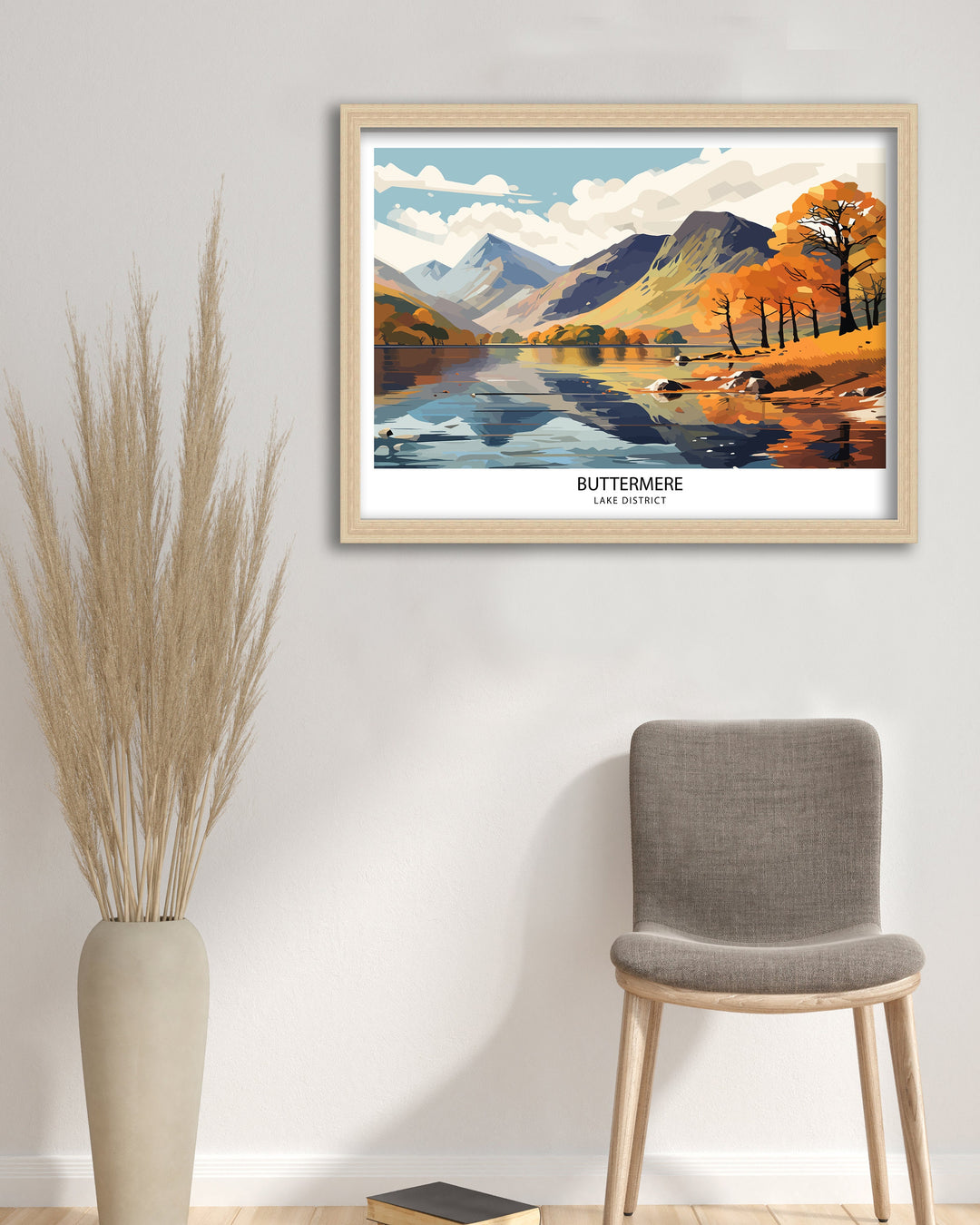 Buttermere Lake District Travel Poster Buttermere