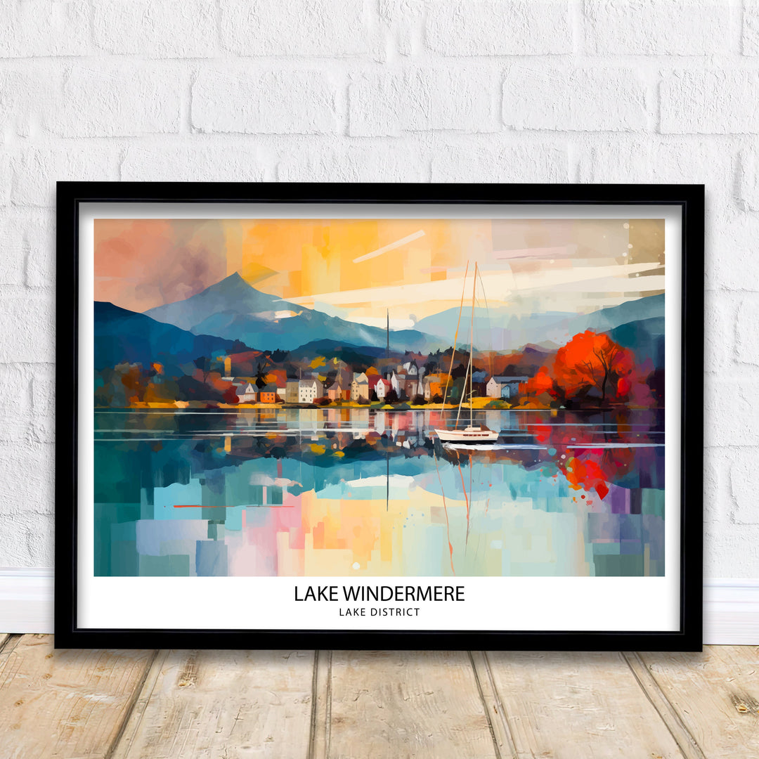 Lake Windermere Travel Poster