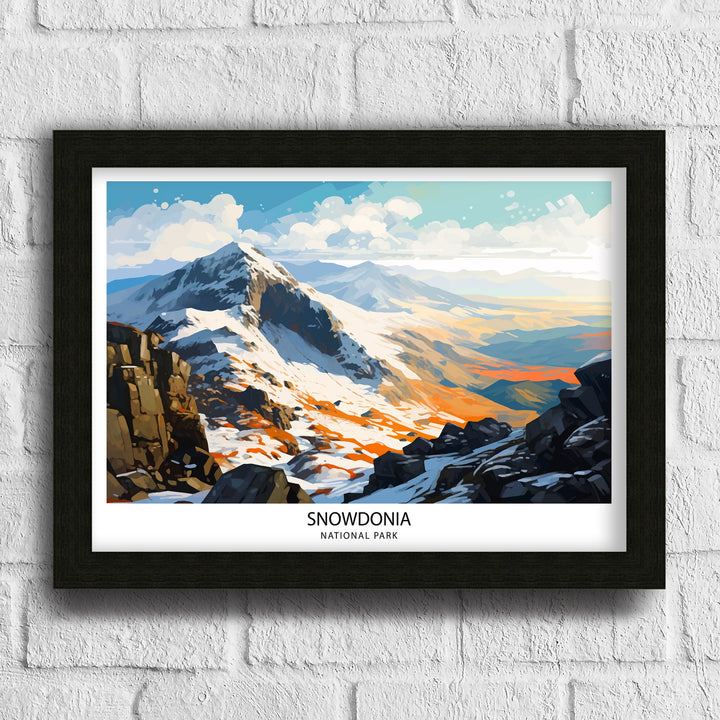 Snowdonia Travel Poster