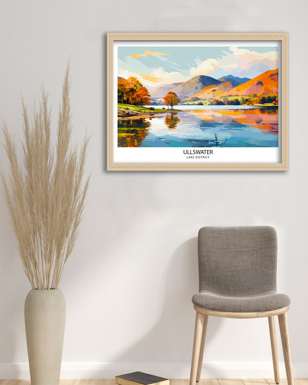 Ullswater Lake District Travel Poster Lake District