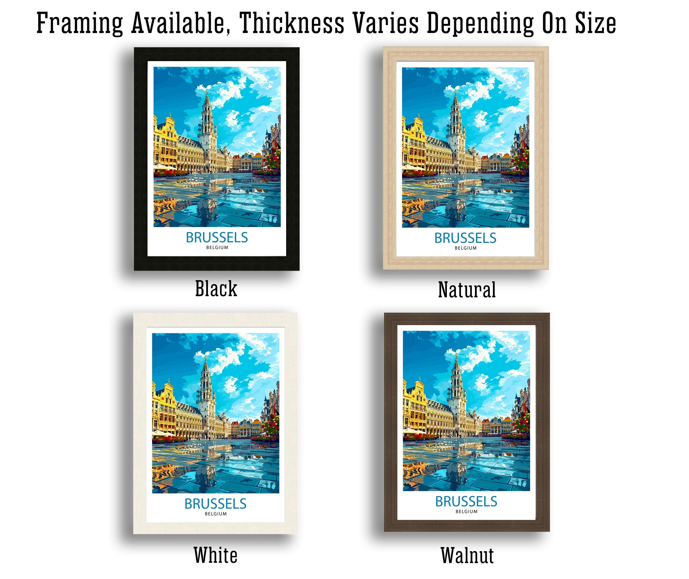Brussels Belgium Travel Print Brussels Wall Decor Brussels Poster Belgium Travel Prints Brussels Art Print Brussels Illustration Brussels