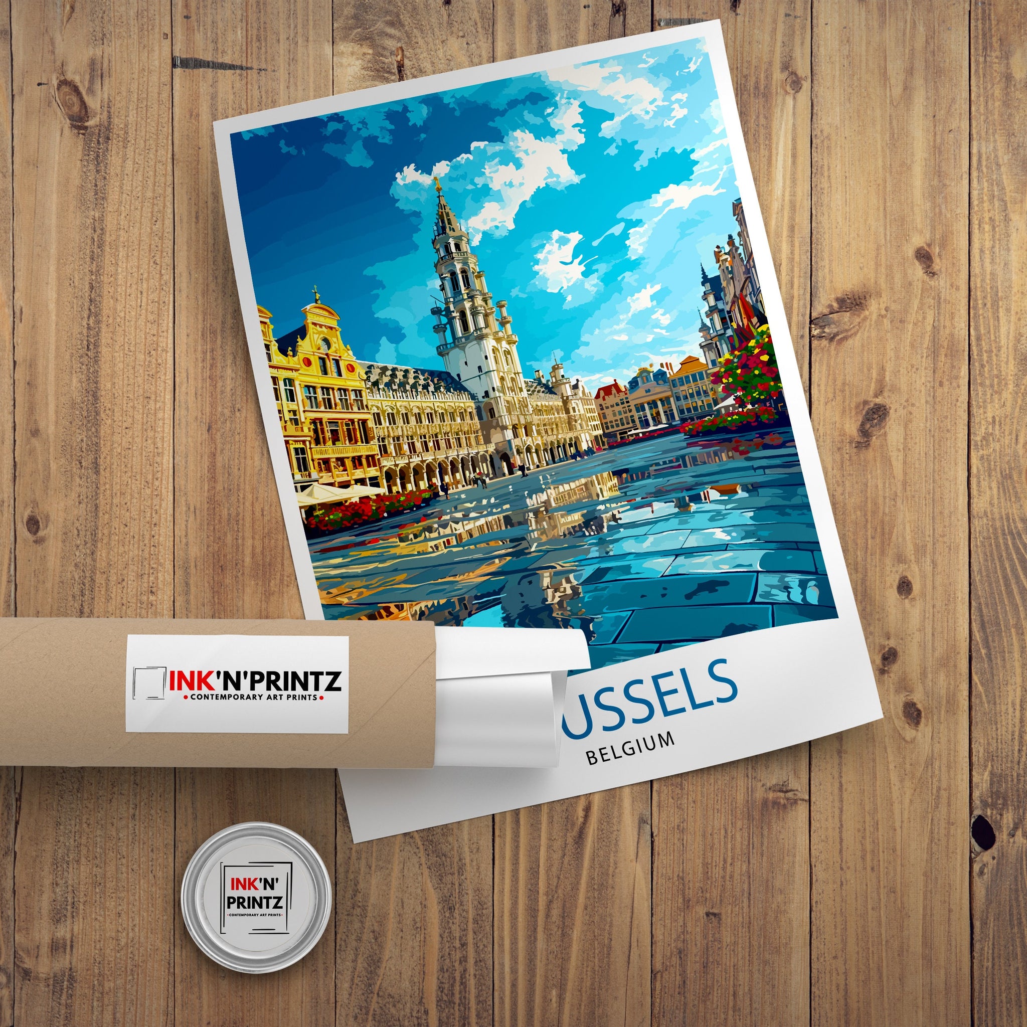 Brussels Belgium Travel Print Brussels Wall Decor Brussels Poster Belgium Travel Prints Brussels Art Print Brussels Illustration Brussels