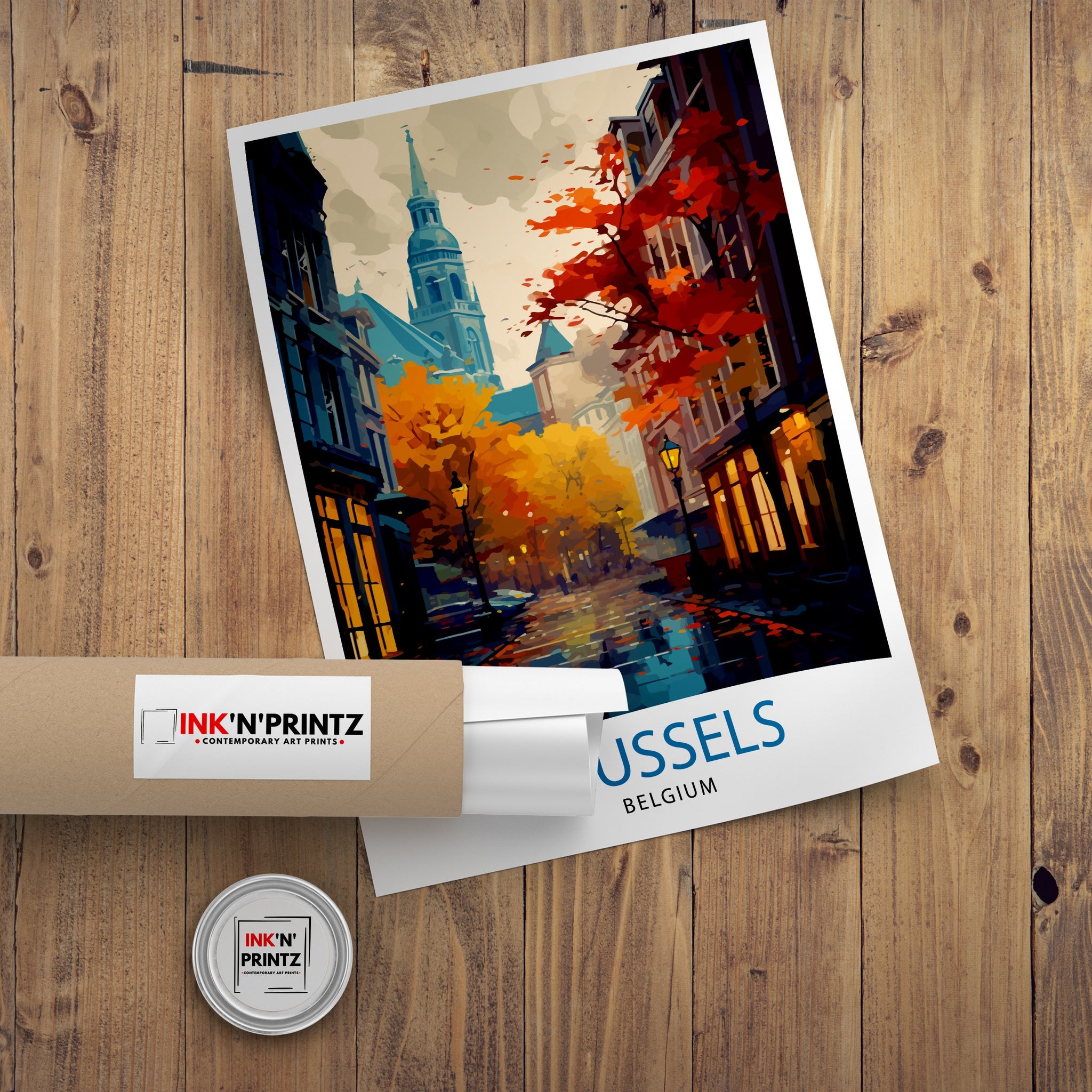 Brussels Belgium Travel Print Brussels Wall Decor Brussels Poster Belgium Travel Prints Brussels Art Print Brussels Illustration Brussels