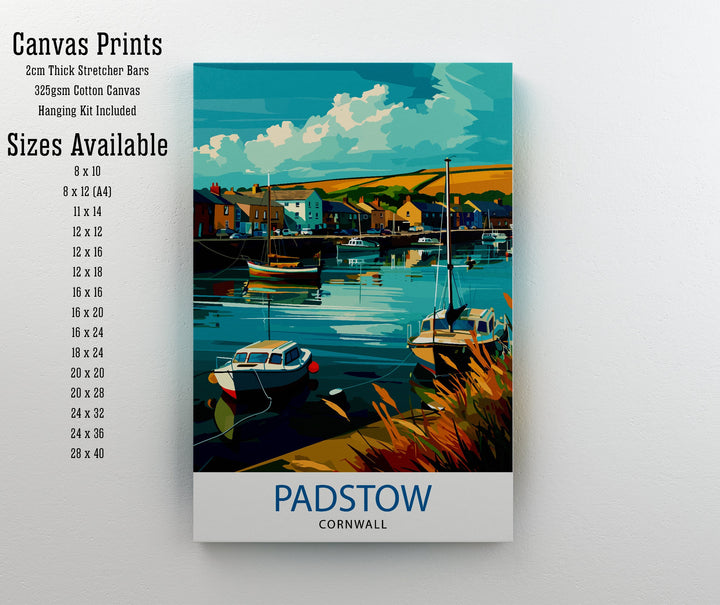 Padstow Cornwall Travel Poster Padstow