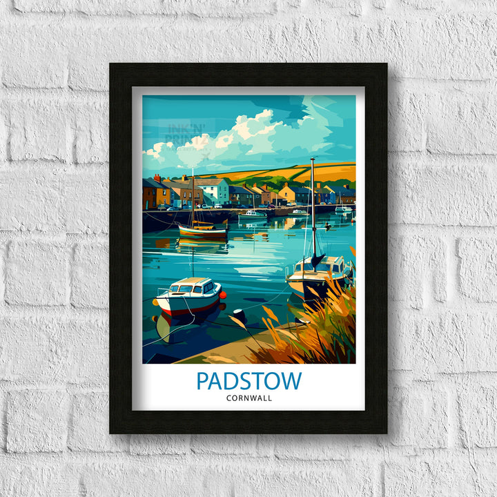 Padstow Cornwall Travel Poster Padstow