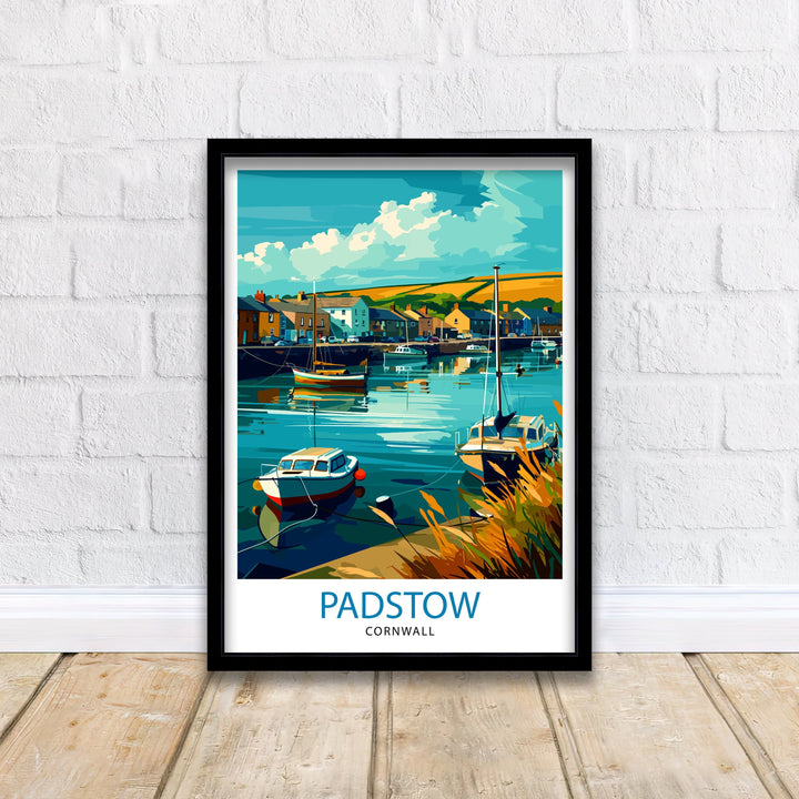 Padstow Cornwall Travel Poster Padstow