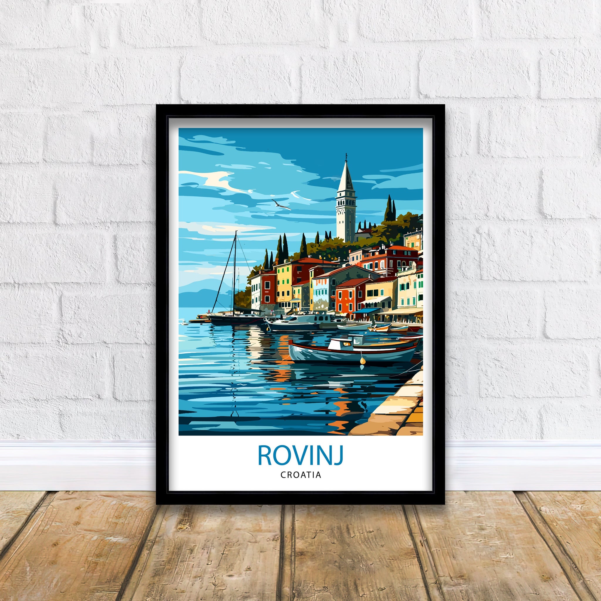Rovinj Croatia Travel Print Rovinj Wall Art Rovinj Home Decor Croatia Travel Poster Rovinj Illustration Gift for Croatia Travel Rovinj Art