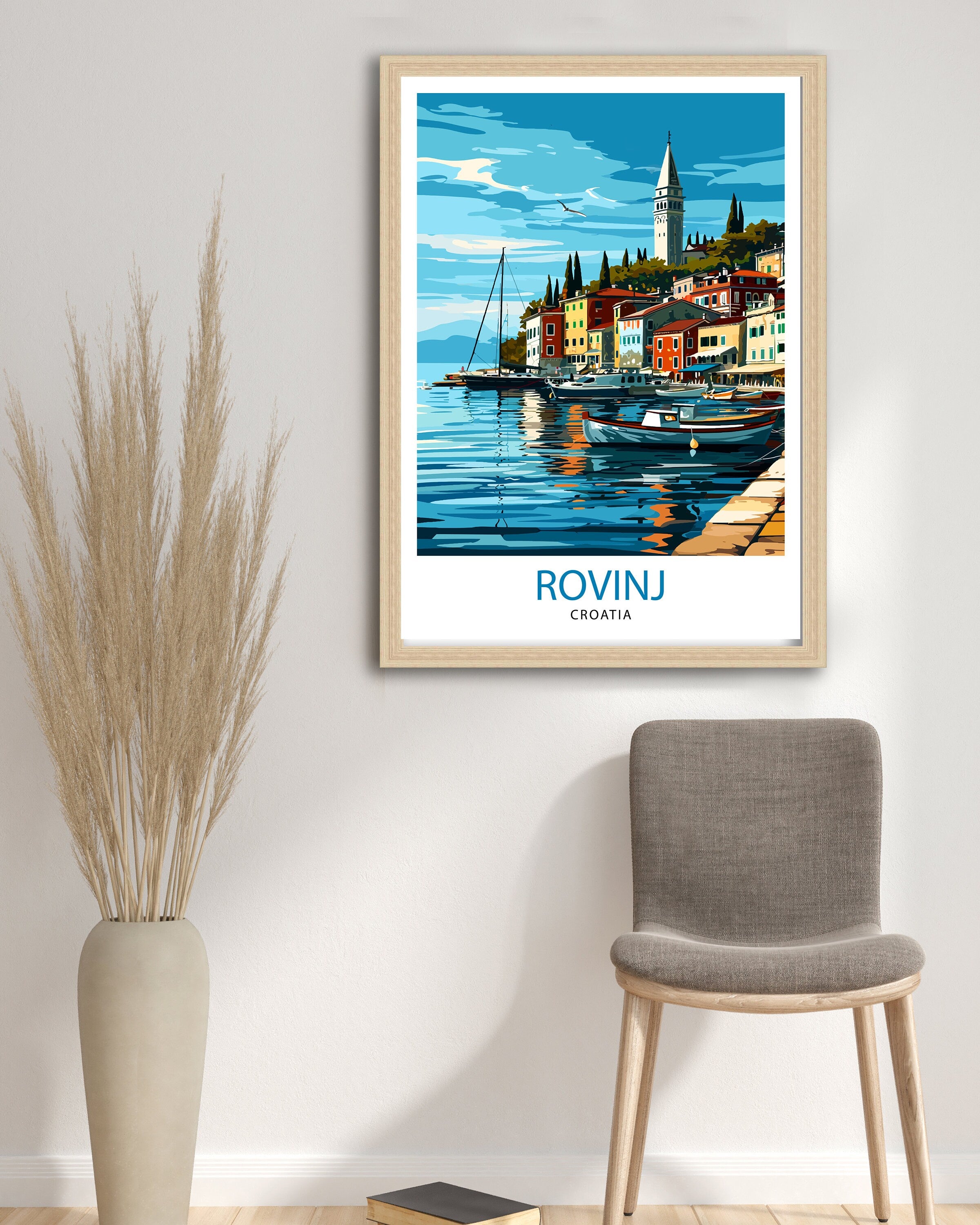 Rovinj Croatia Travel Print Rovinj Wall Art Rovinj Home Decor Croatia Travel Poster Rovinj Illustration Gift for Croatia Travel Rovinj Art