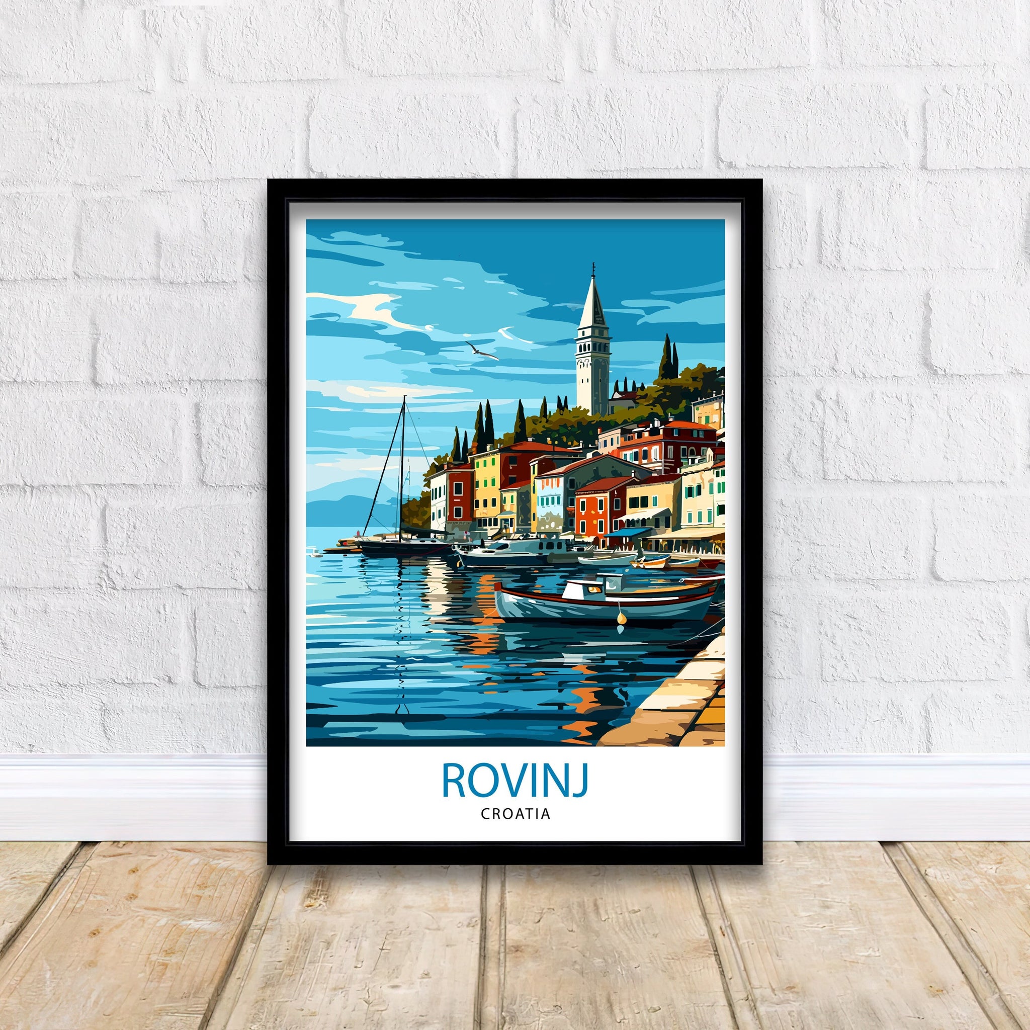 Rovinj Croatia Travel Print Rovinj Wall Art Rovinj Home Decor Croatia Travel Poster Rovinj Illustration Gift for Croatia Travel Rovinj Art