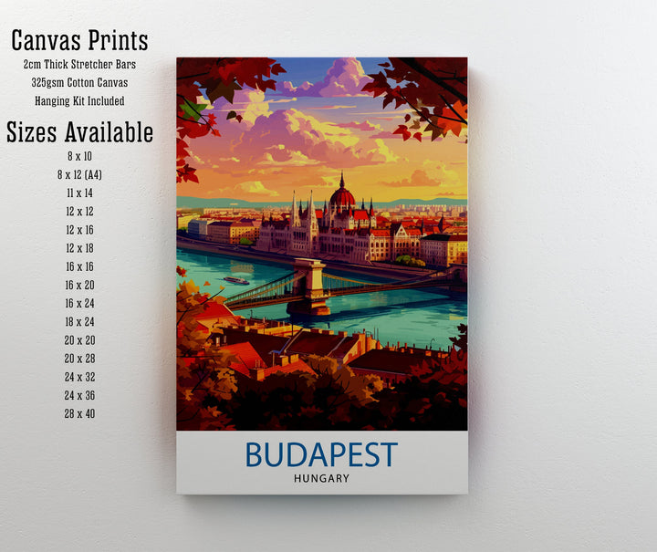 Budapest Hungary Travel Print Budapest Wall Art Hungary Illustration Budapest Poster Hungary Travel Decor Budapest Home Decor Travel Poster