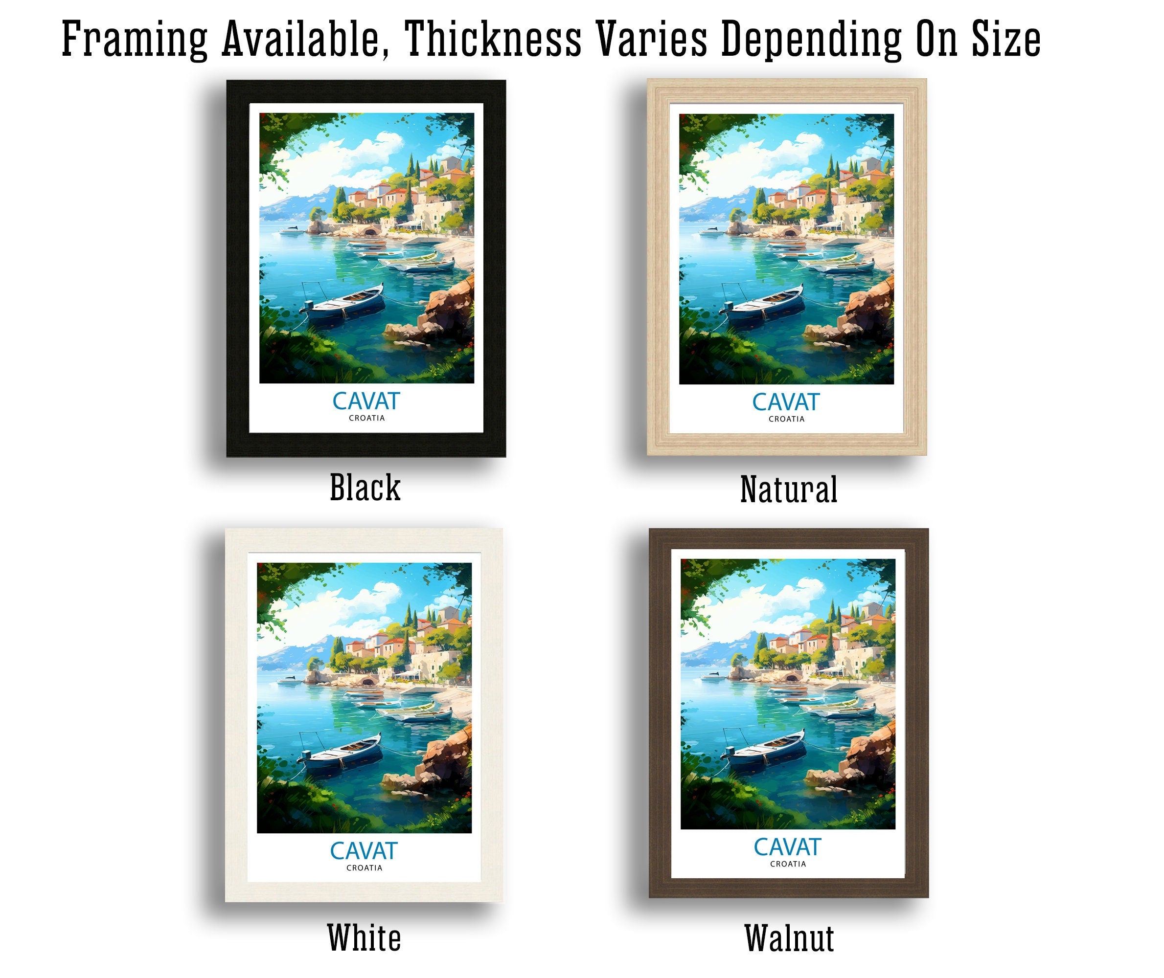 Cavtat Croatia Travel Print Cavtat Wall Art Cavtat Illustration Croatia Travel Poster Cavtat Home Decor Cavtat Gift