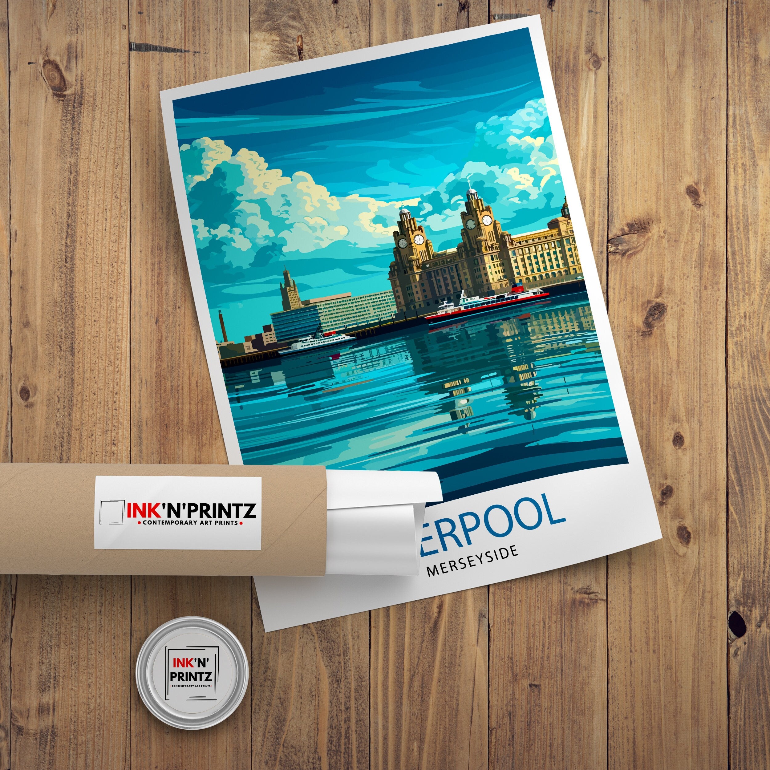 Liverpool Travel Print Liverpool Wall Art Liverpool Home Decor Liverpool Cityscape Illustration Gift For Liverpool Lovers England Travel