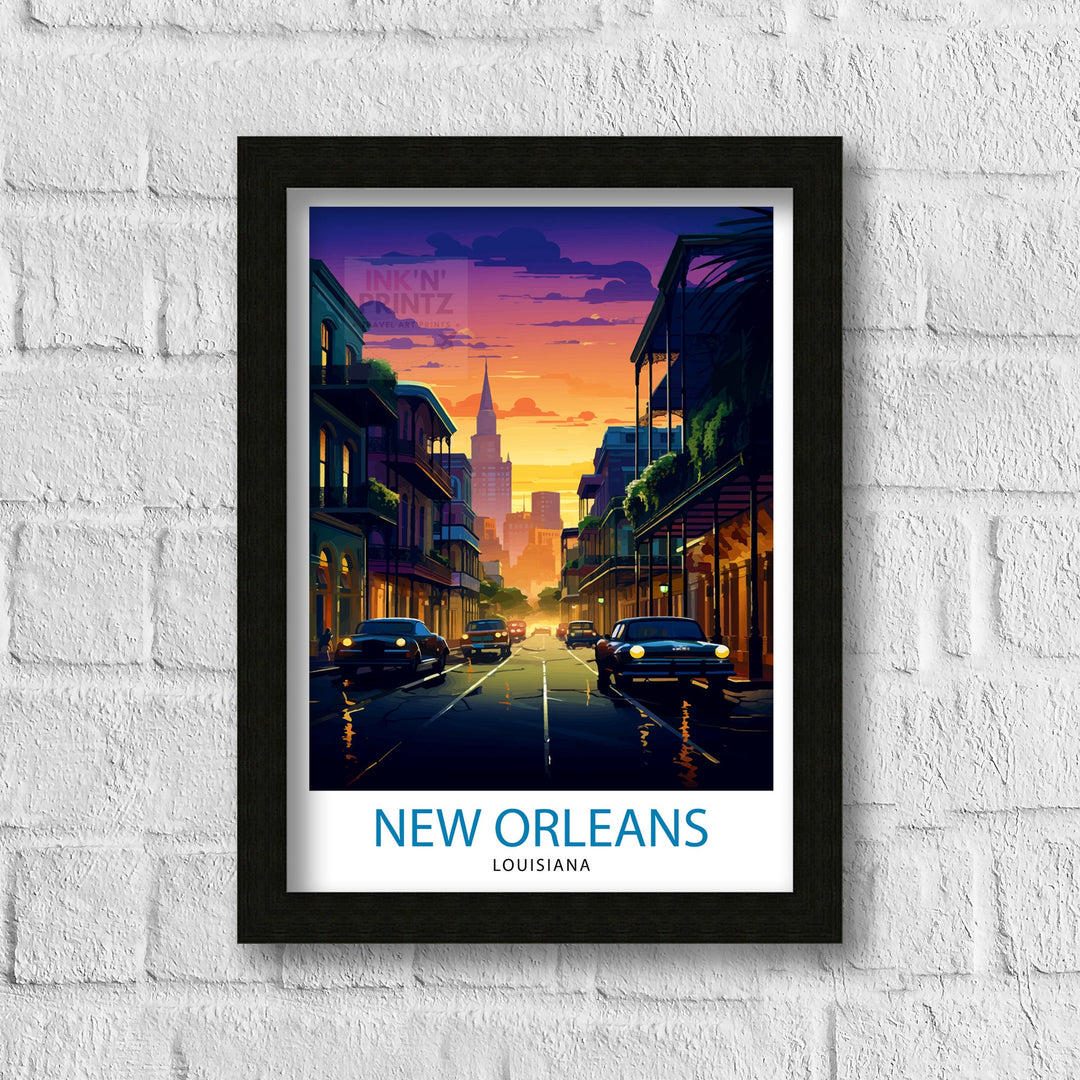 New Orleans Travel Poster