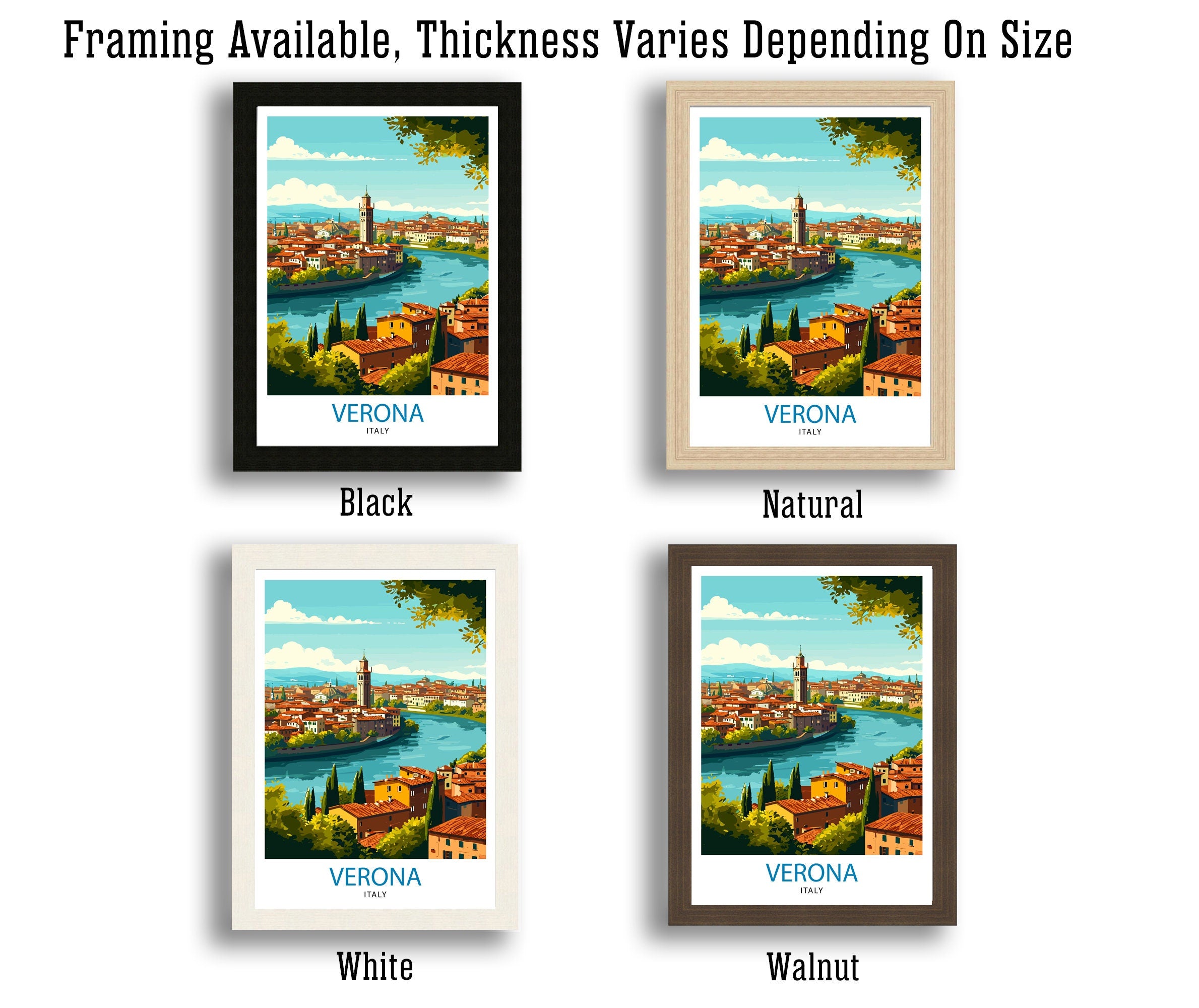 Verona Travel Print Verona Wall Decor Verona Home Living Decor Verona Italy Illustration Travel Poster Gift For Verona