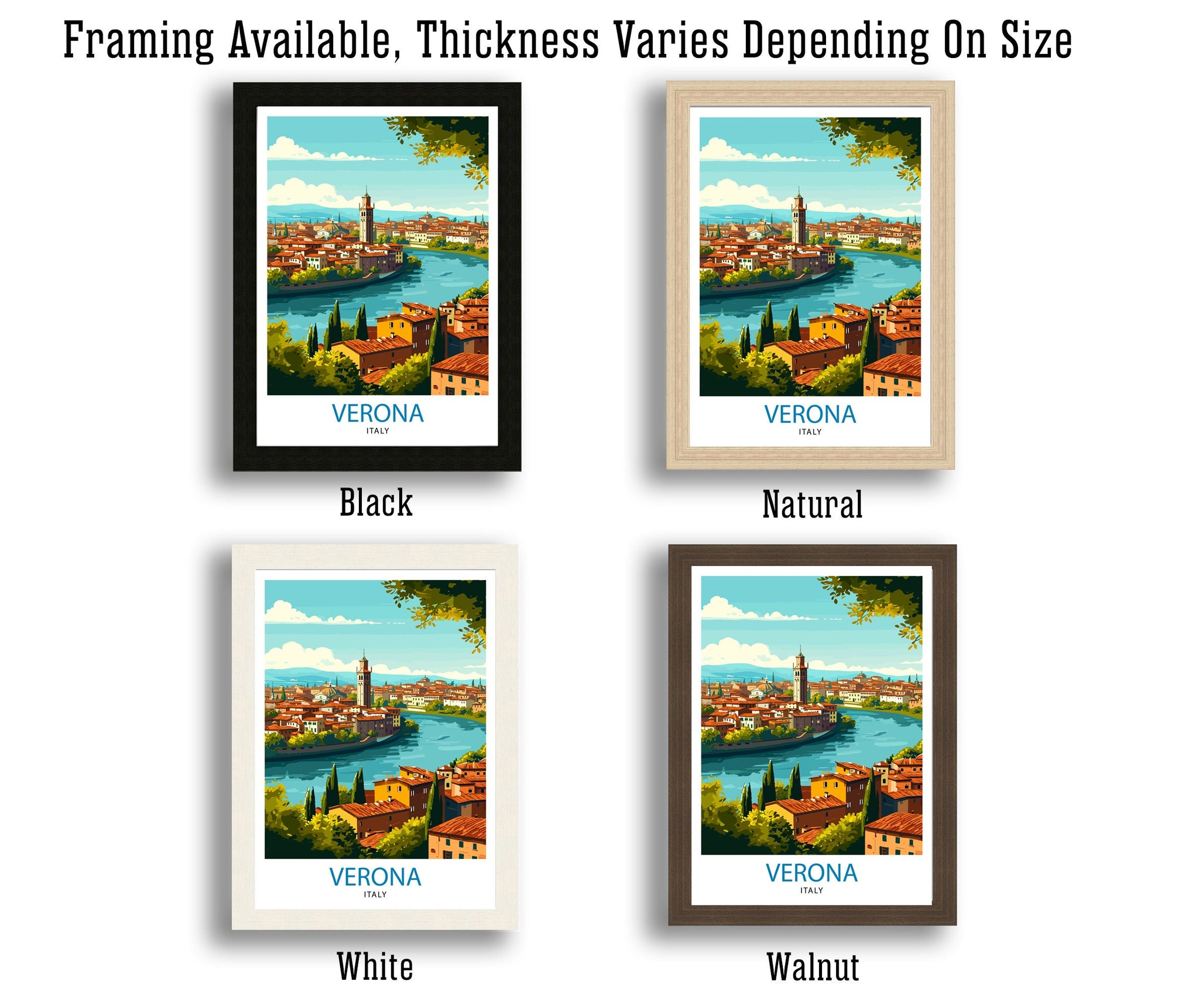 Verona Travel Print Verona Wall Decor Verona Home Living Decor Verona Italy Illustration Travel Poster Gift For Verona