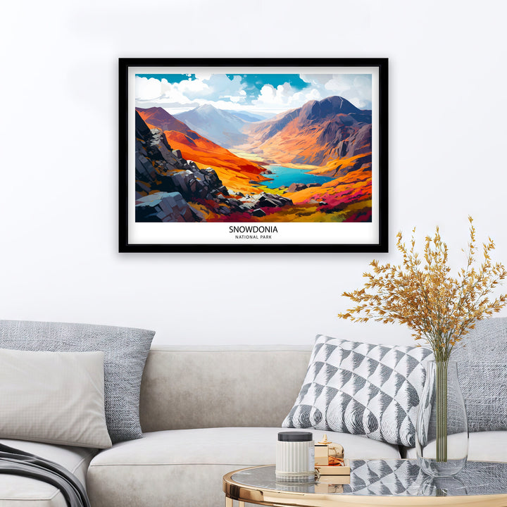 Snowdonia Travel Poster