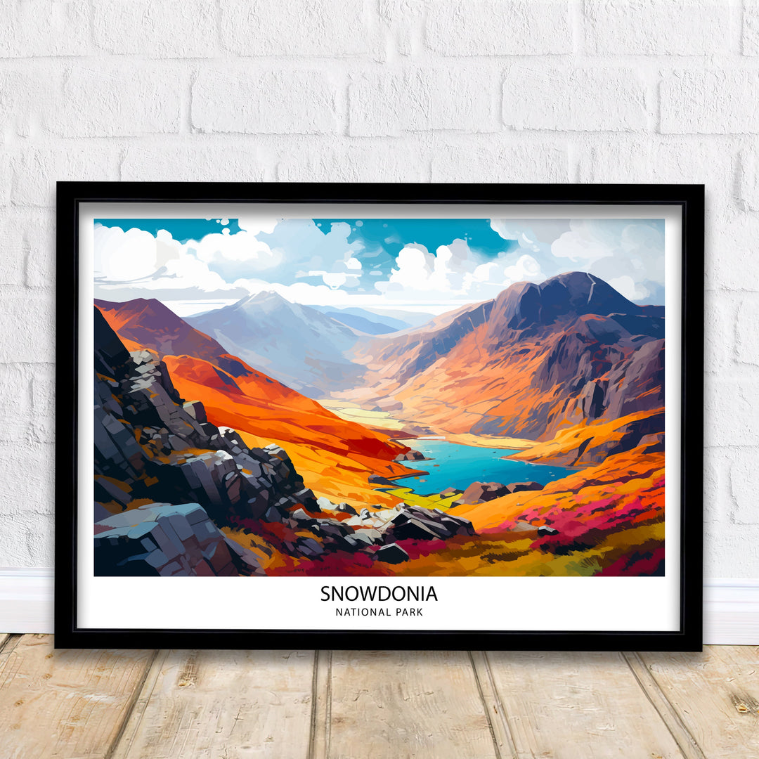 Snowdonia Travel Poster