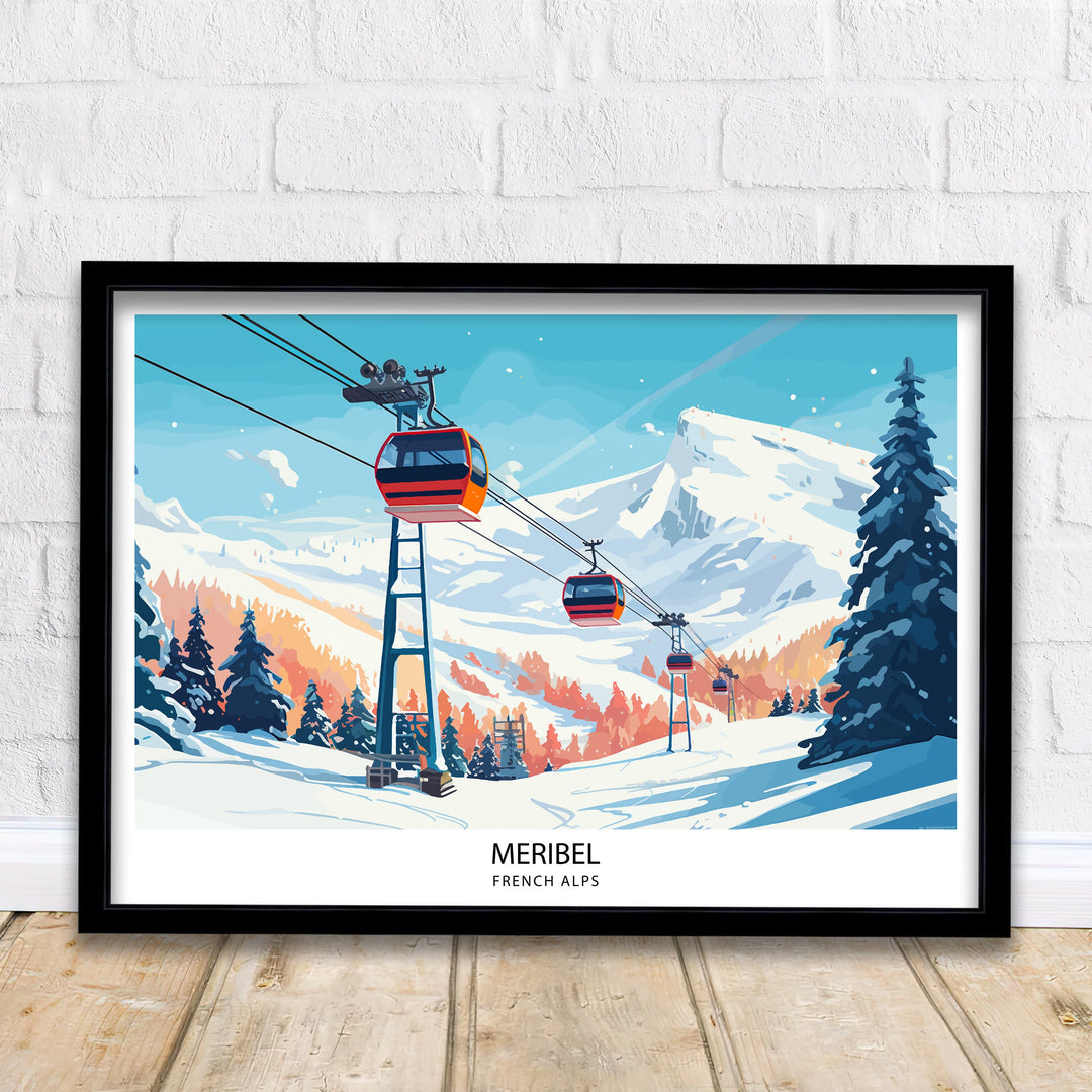 Meribel Travel Poster