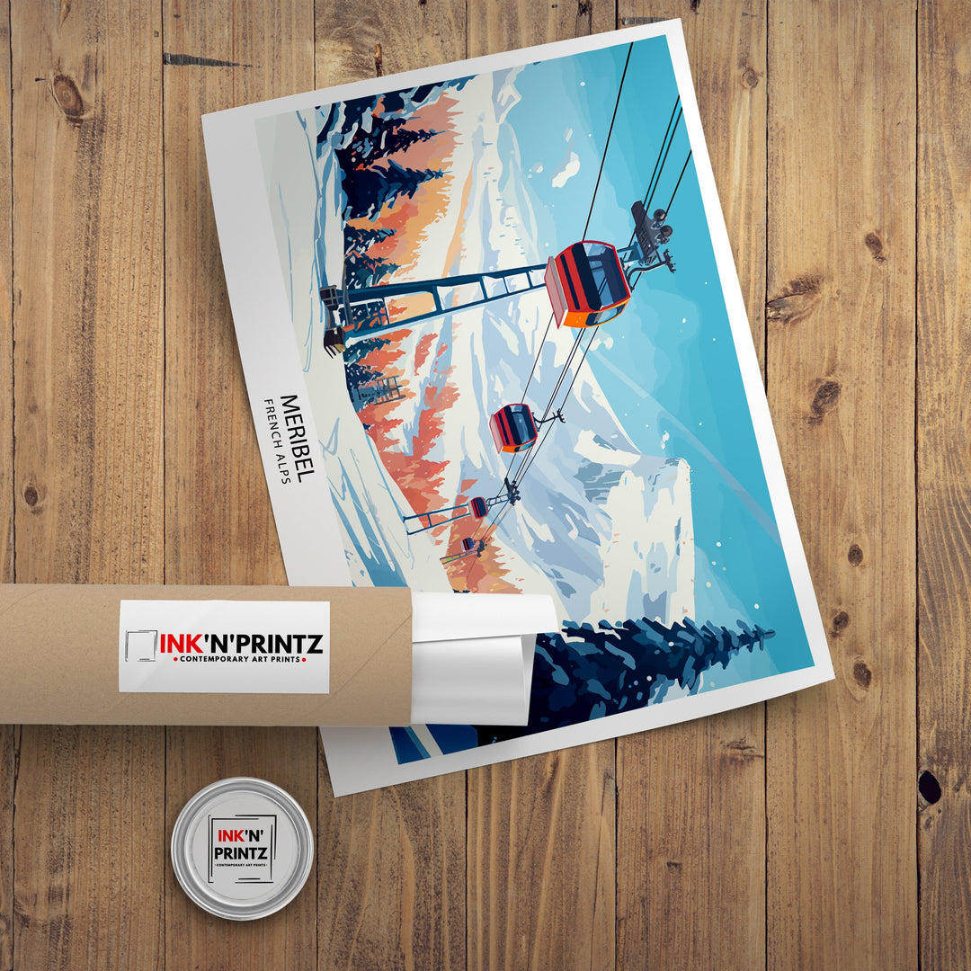 Meribel Travel Print