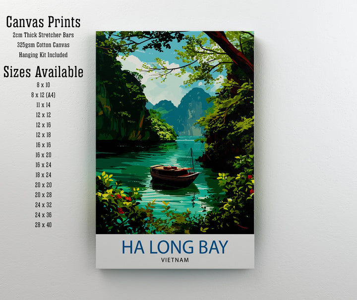 Ha Long Bay Vietnam Travel Poster Ha Long