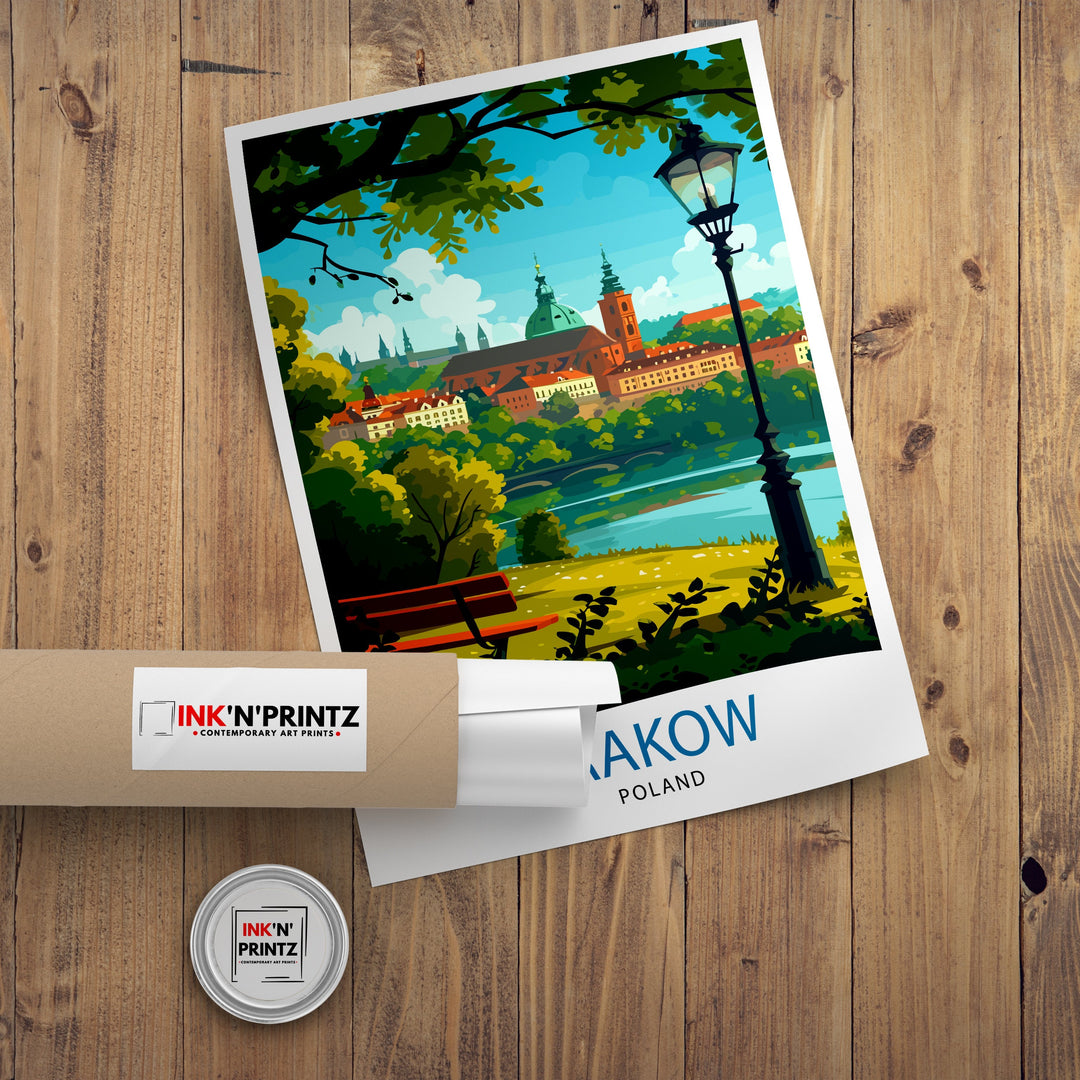 Krakow Poland Travel Poster Krakow