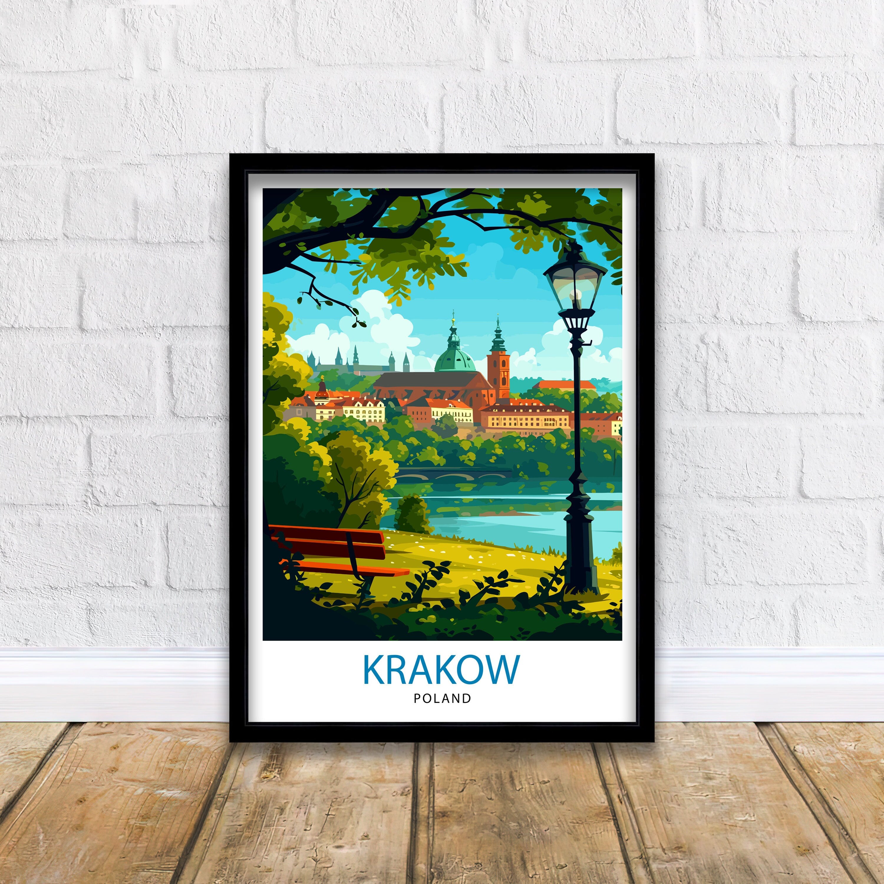 Krakow Poland Travel Print Krakow Wall Decor Krakow Poster Poland Travel Prints Krakow Art Print Krakow Illustration Krakow Wall Art