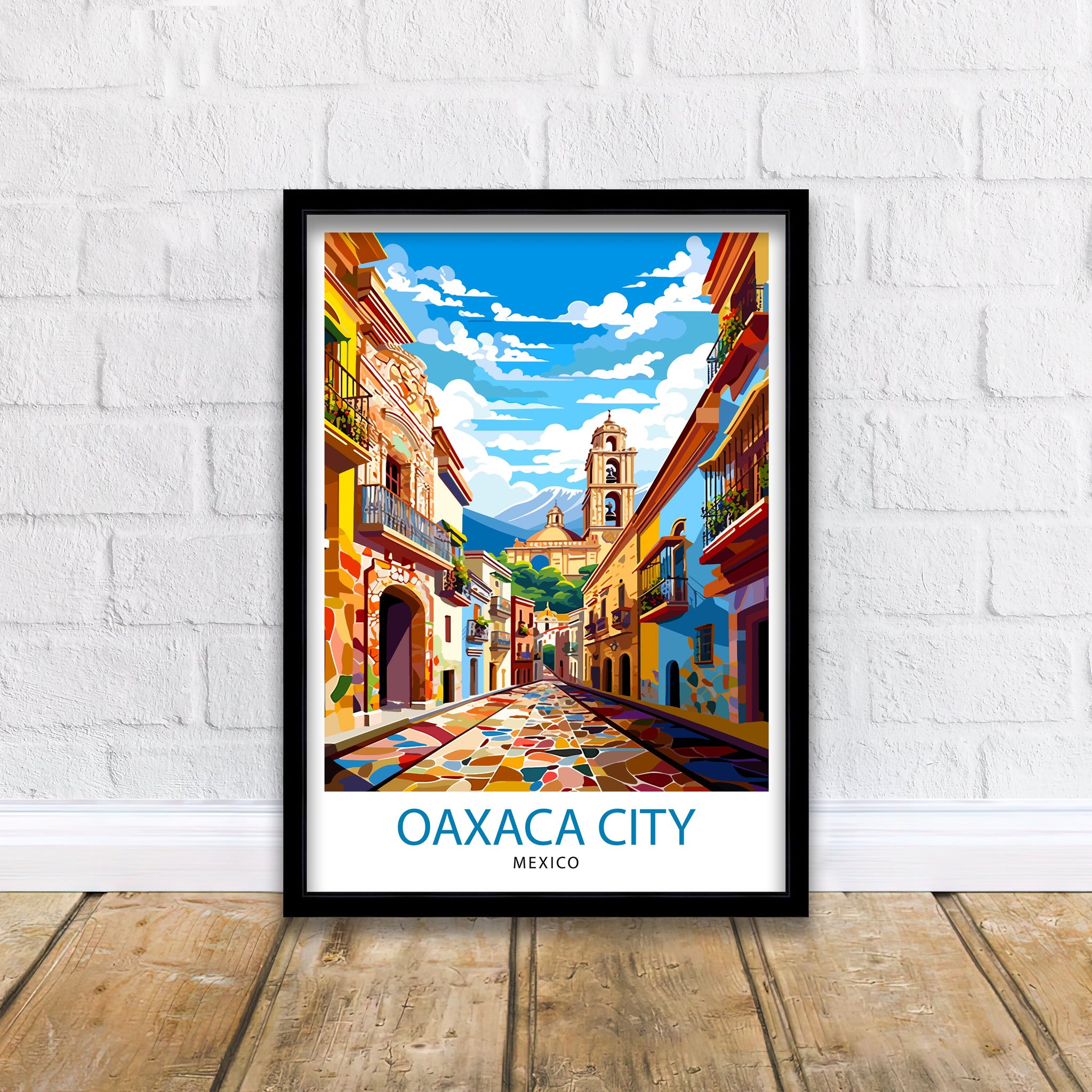 Oaxaca Mexico Travel Print Oaxaca Wall Decor Oaxaca Home Living Decor Oaxaca Mexico Illustration Travel Poster Gift for Oaxaca Mexico Home