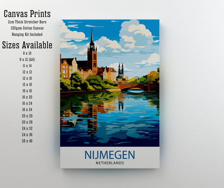 Amsterdam Travel Poster Amsterdam Wall Art Amsterdam Cityscape Netherlands Illustration Amsterdam Travel Poster Gift for Amsterdam Lovers