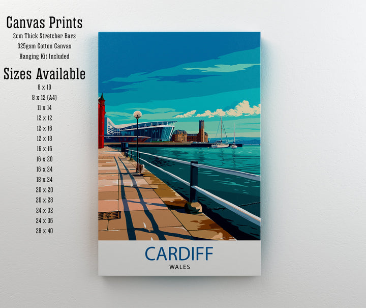 Cardiff Travel Poster