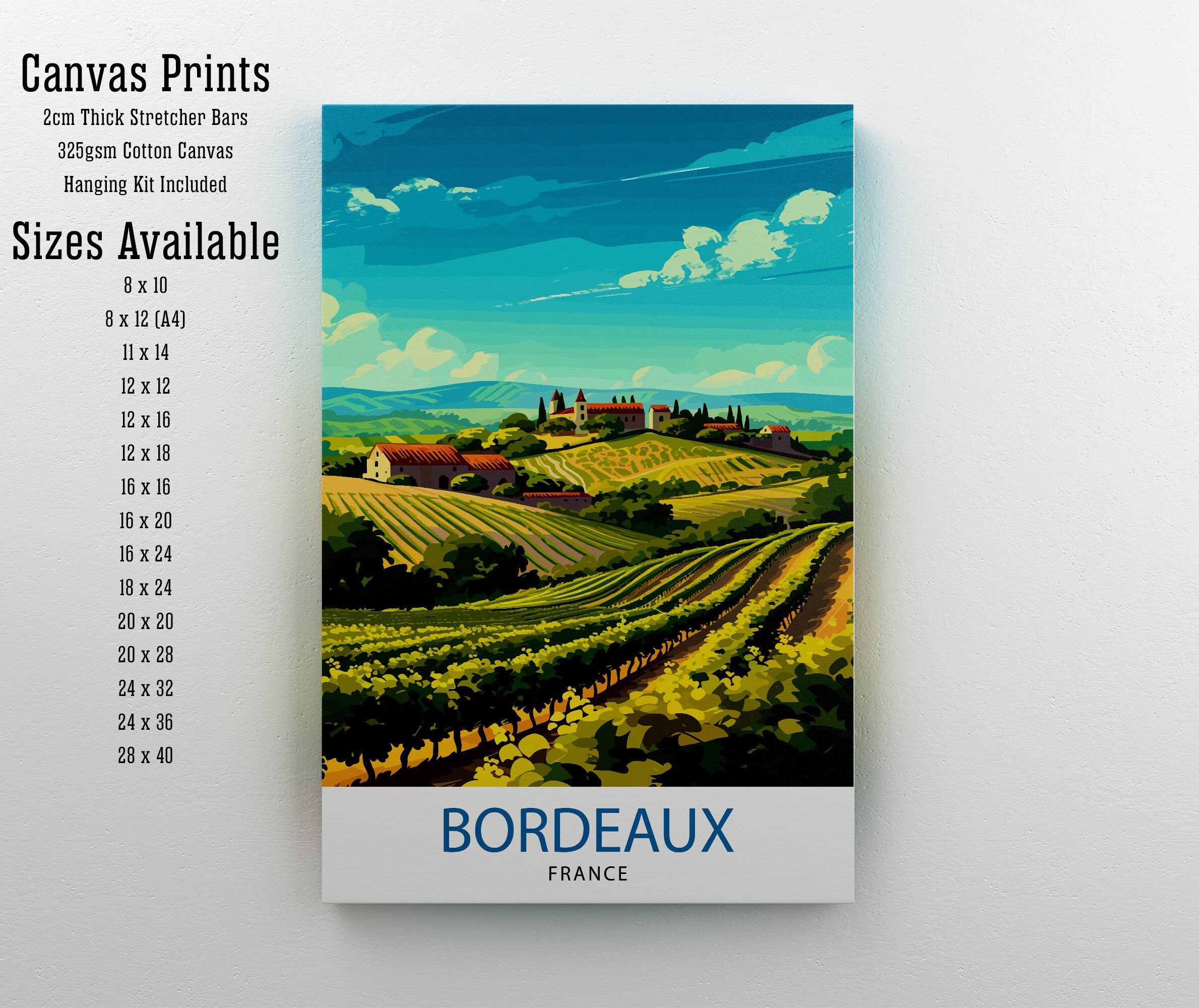 Bordeaux France Travel Print Bordeaux Wall Decor Bordeaux Poster France Travel Prints Bordeaux Art Print Bordeaux Illustration Bordeaux