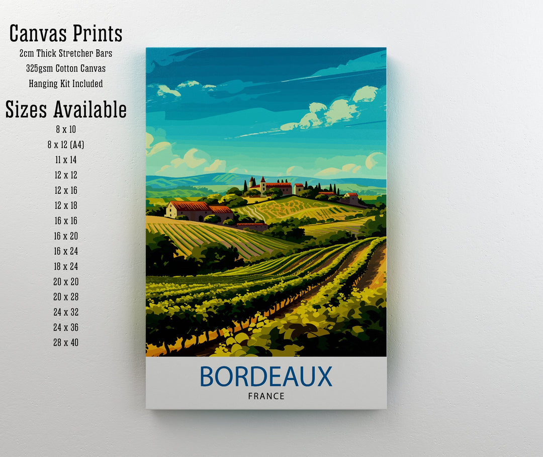 Bordeaux France Travel Poster Bordeaux