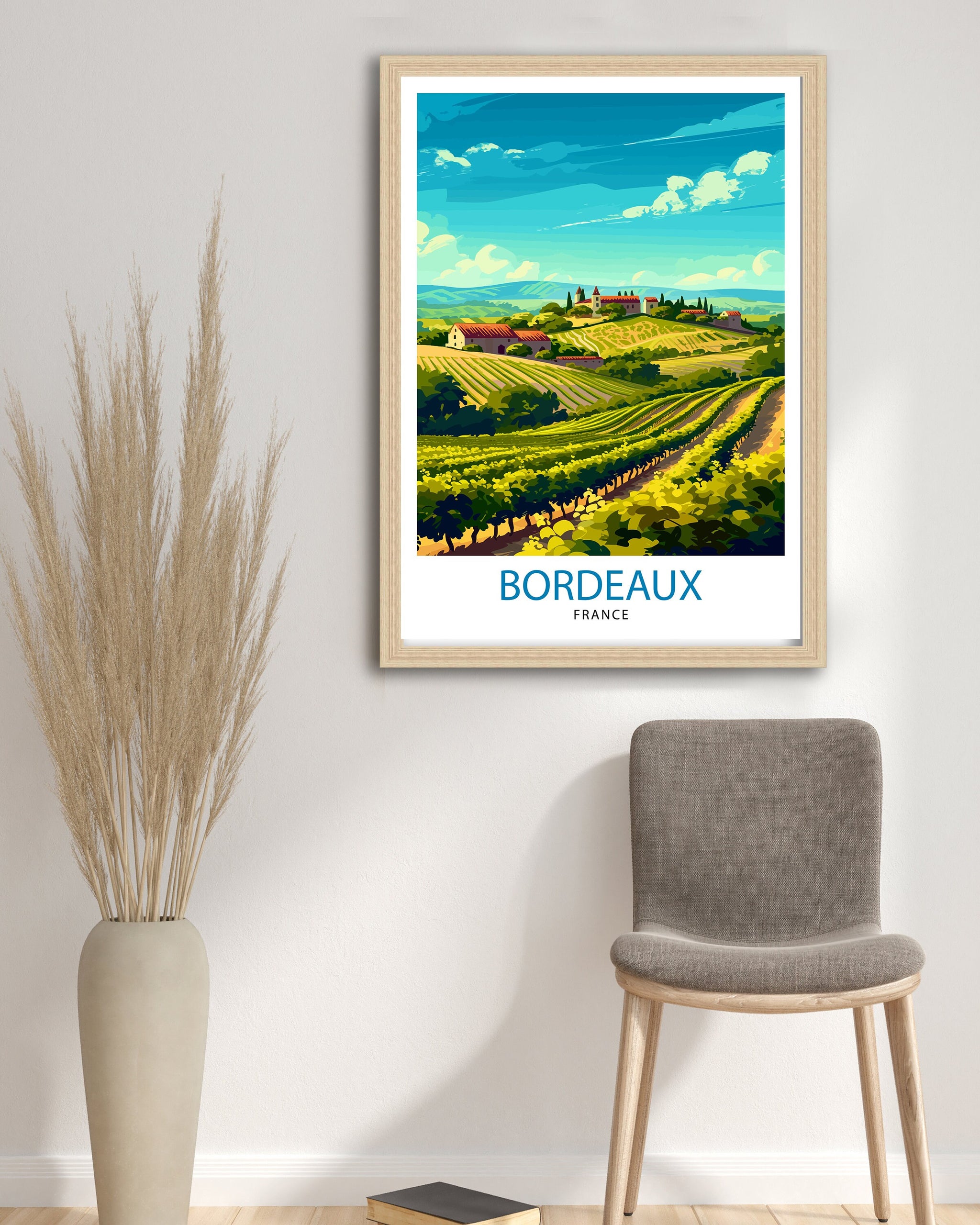 Bordeaux France Travel Print Bordeaux Wall Decor Bordeaux Poster France Travel Prints Bordeaux Art Print Bordeaux Illustration Bordeaux