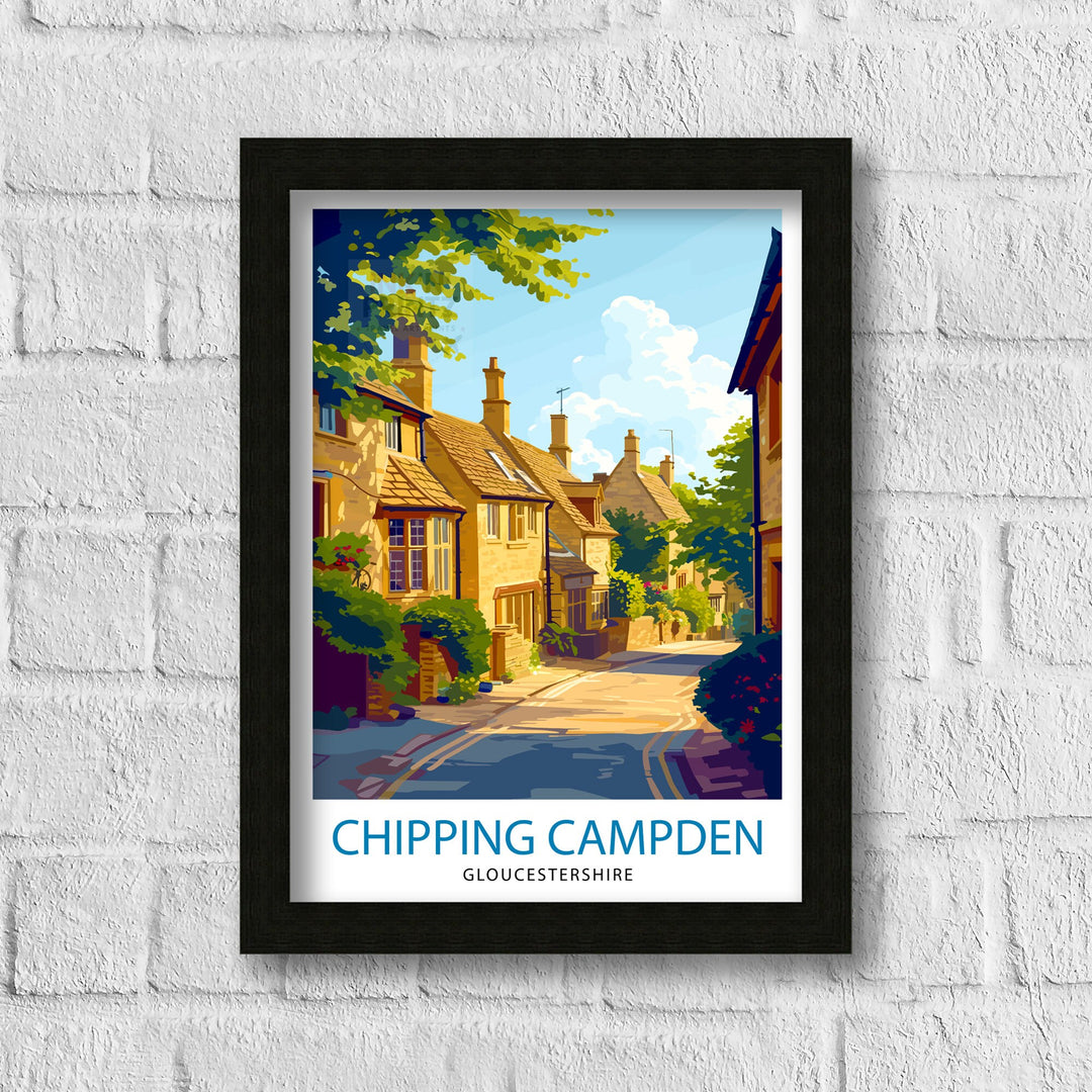 Chipping Campden England Travel Poster Cotswolds