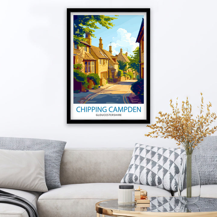 Chipping Campden England Travel Poster Cotswolds