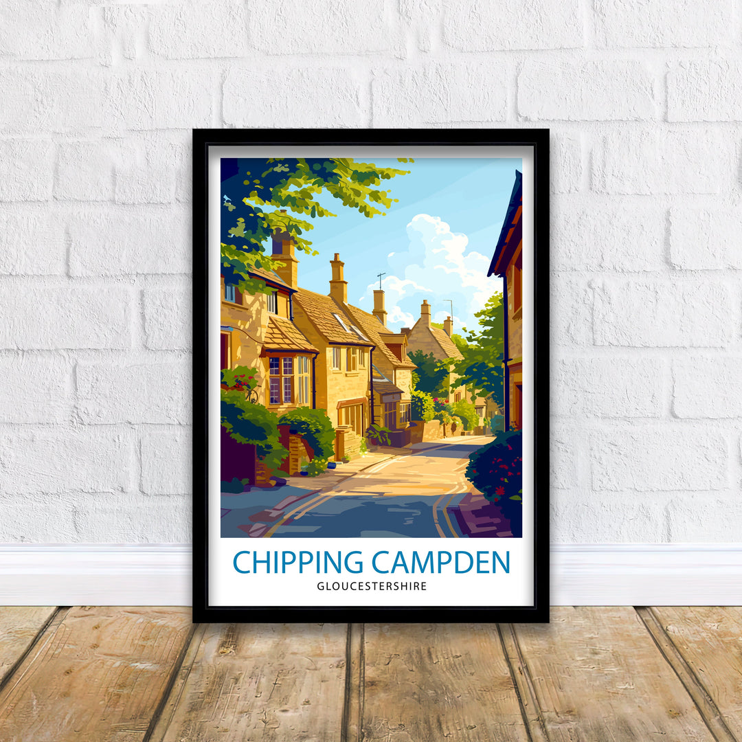 Chipping Campden England Travel Poster Cotswolds