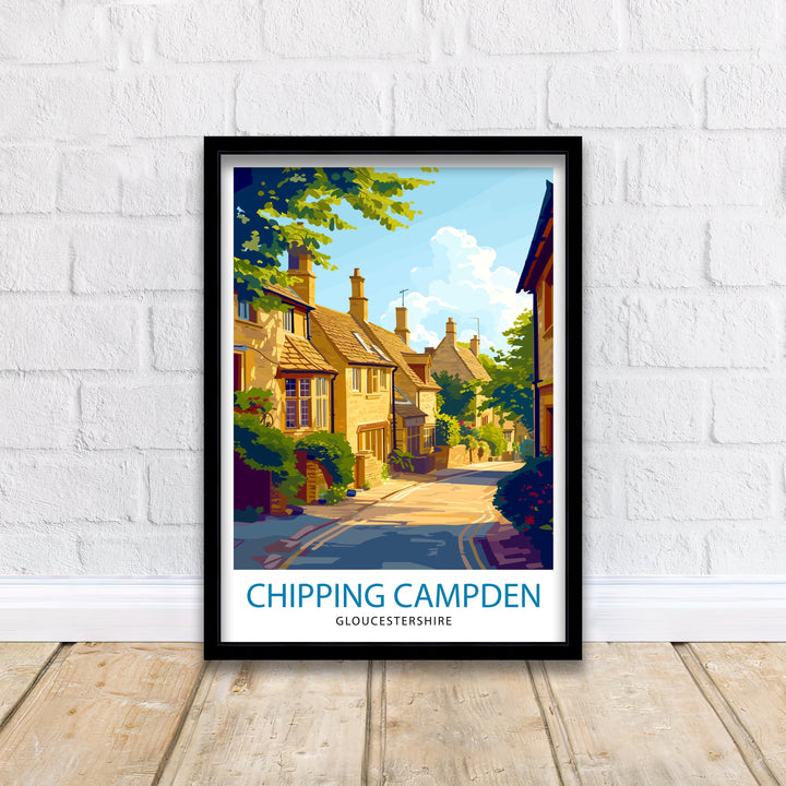 Chipping Campden England Travel Poster Cotswolds