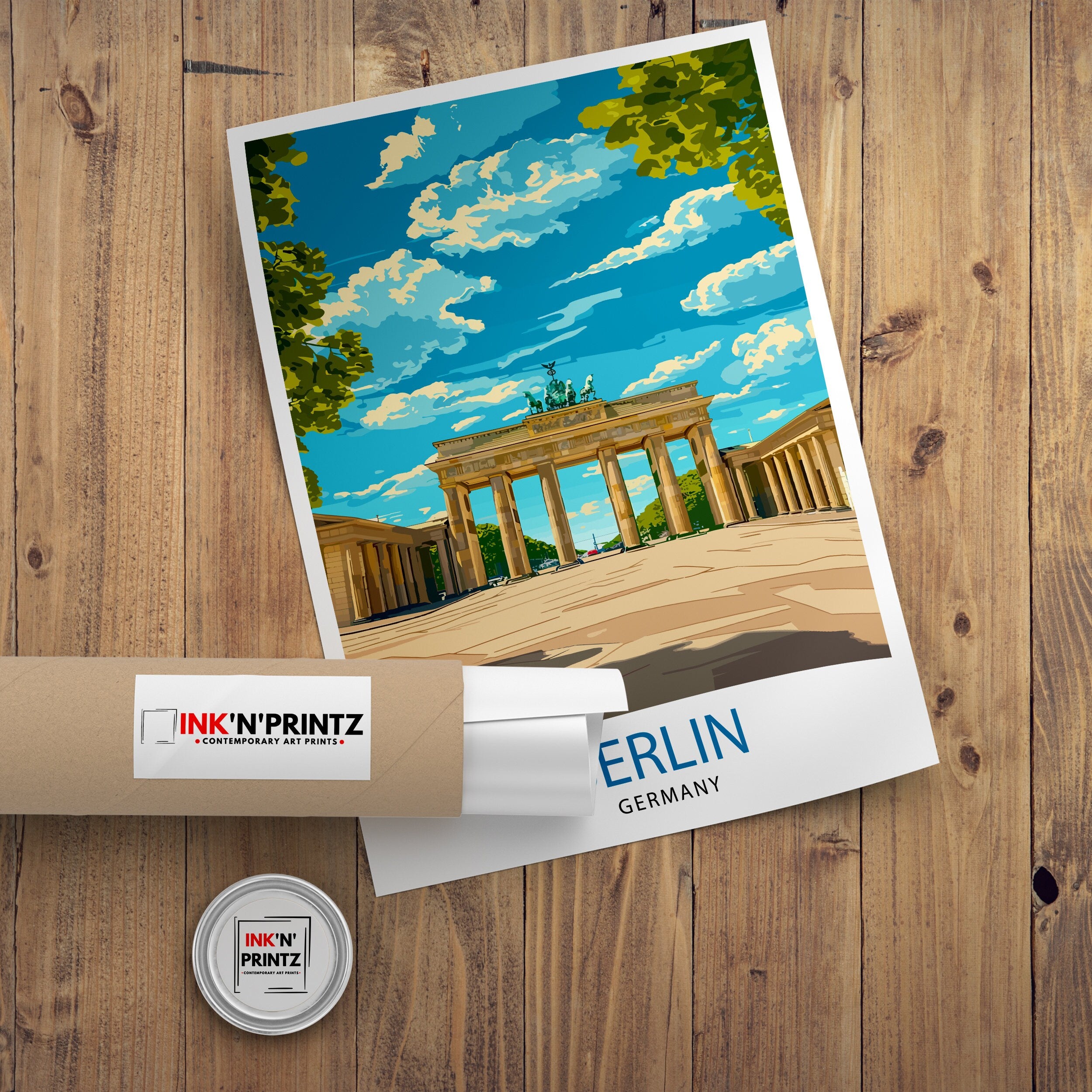 Berlin Germany Travel Print Berlin Wall Decor Germany Travel Poster Berlin Illustration Berlin Wall Art Berlin Gift Germany Home Decor