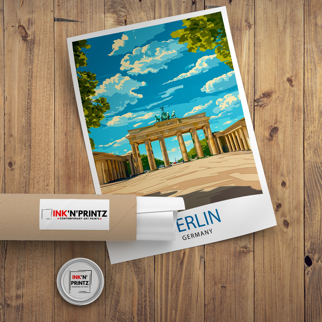 Berlin Germany Travel Poster Berlin