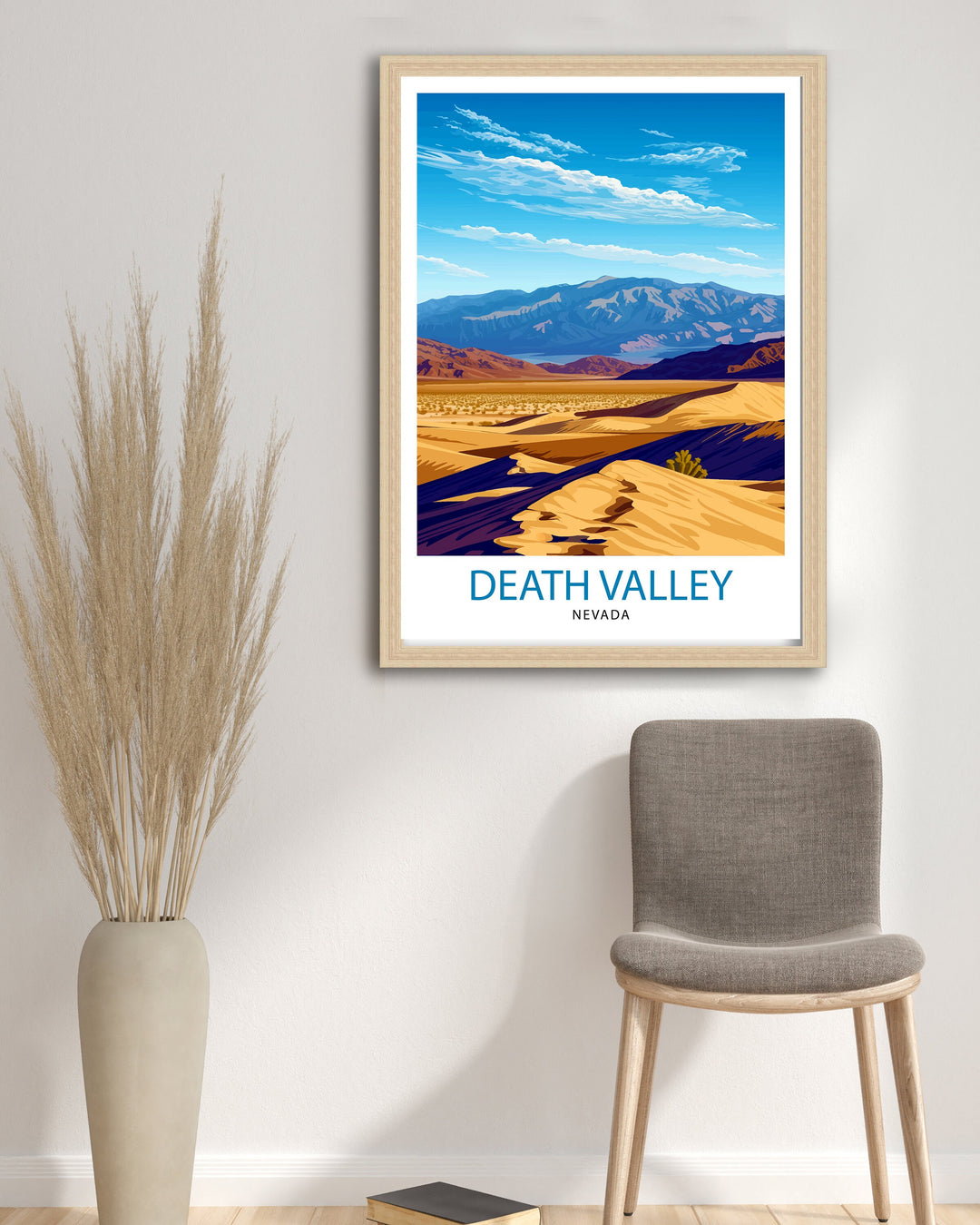 Death Valley Nevada Poster Extreme Desert Landscape Art National Park Poster USA Wilderness