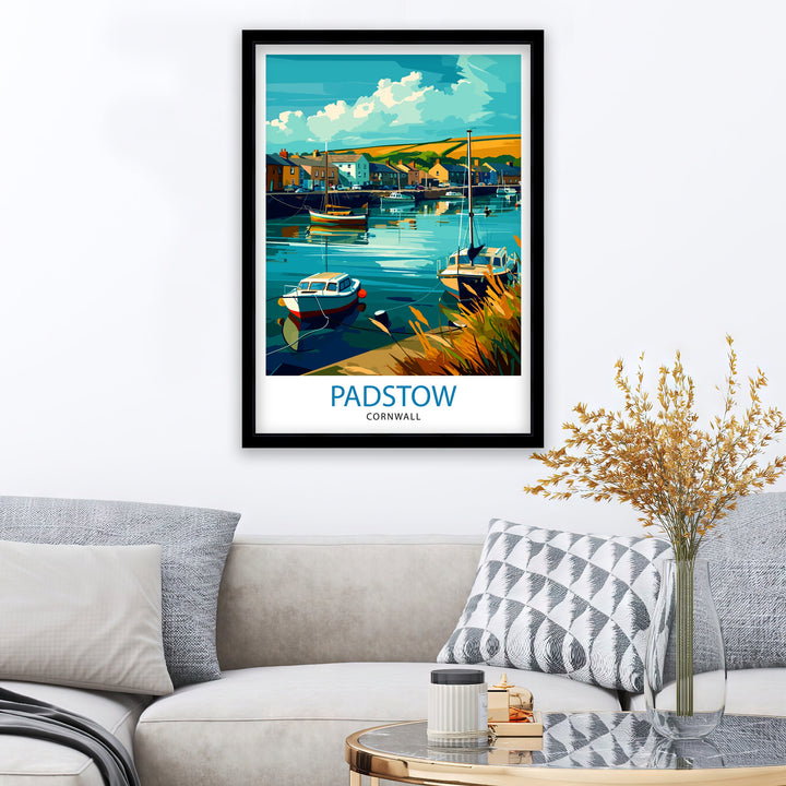 Padstow Cornwall Travel Poster Padstow