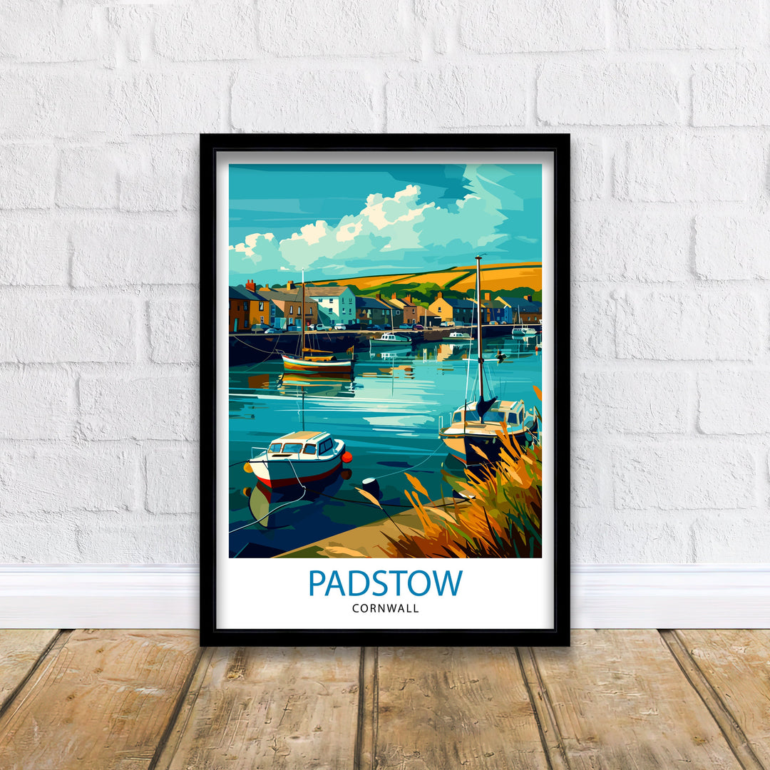 Padstow Cornwall Travel Poster Padstow