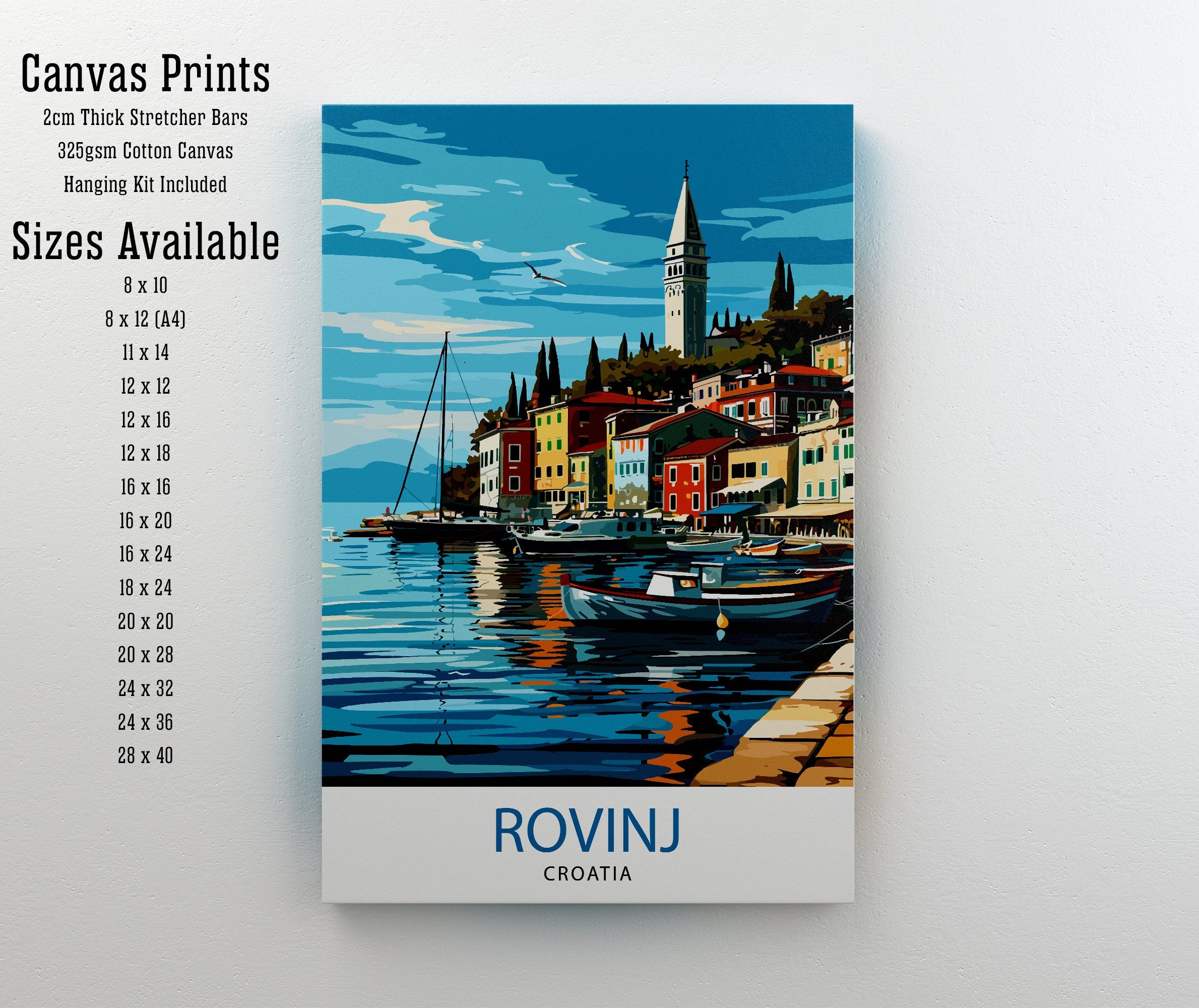Rovinj Croatia Travel Print Rovinj Wall Art Rovinj Home Decor Croatia Travel Poster Rovinj Illustration Gift for Croatia Travel Rovinj Art