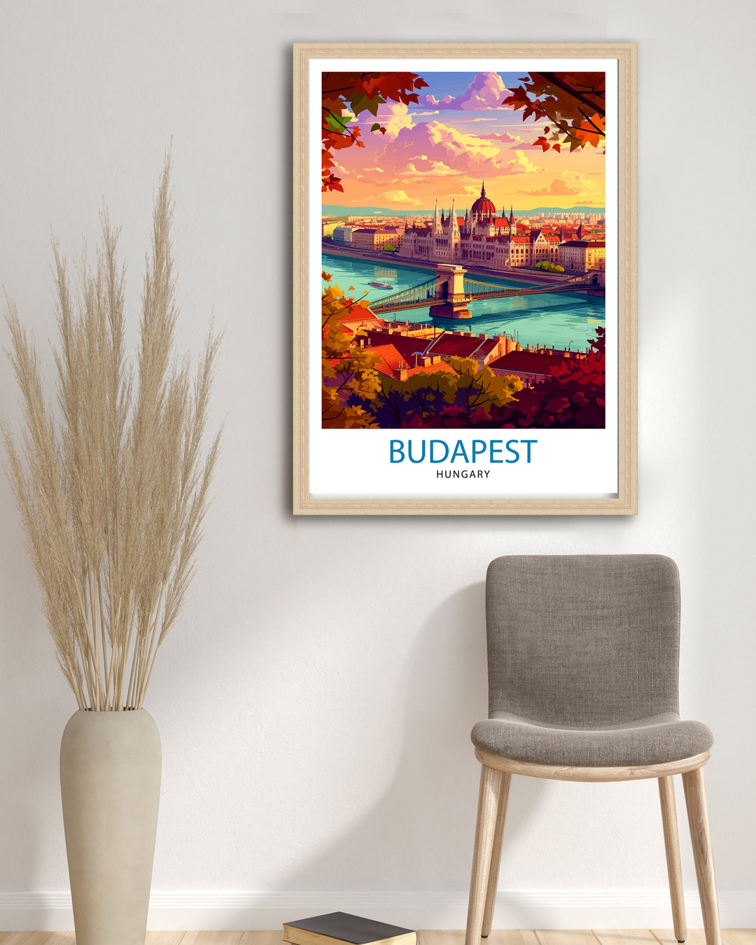 Budapest Hungary Travel Print Budapest Wall Art Hungary Illustration Budapest Poster Hungary Travel Decor Budapest Home Decor Travel Poster